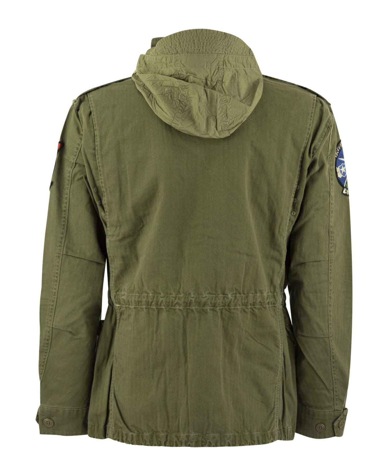 Polo Ralph Lauren Iconic Military Jacket With Patch - Military Green