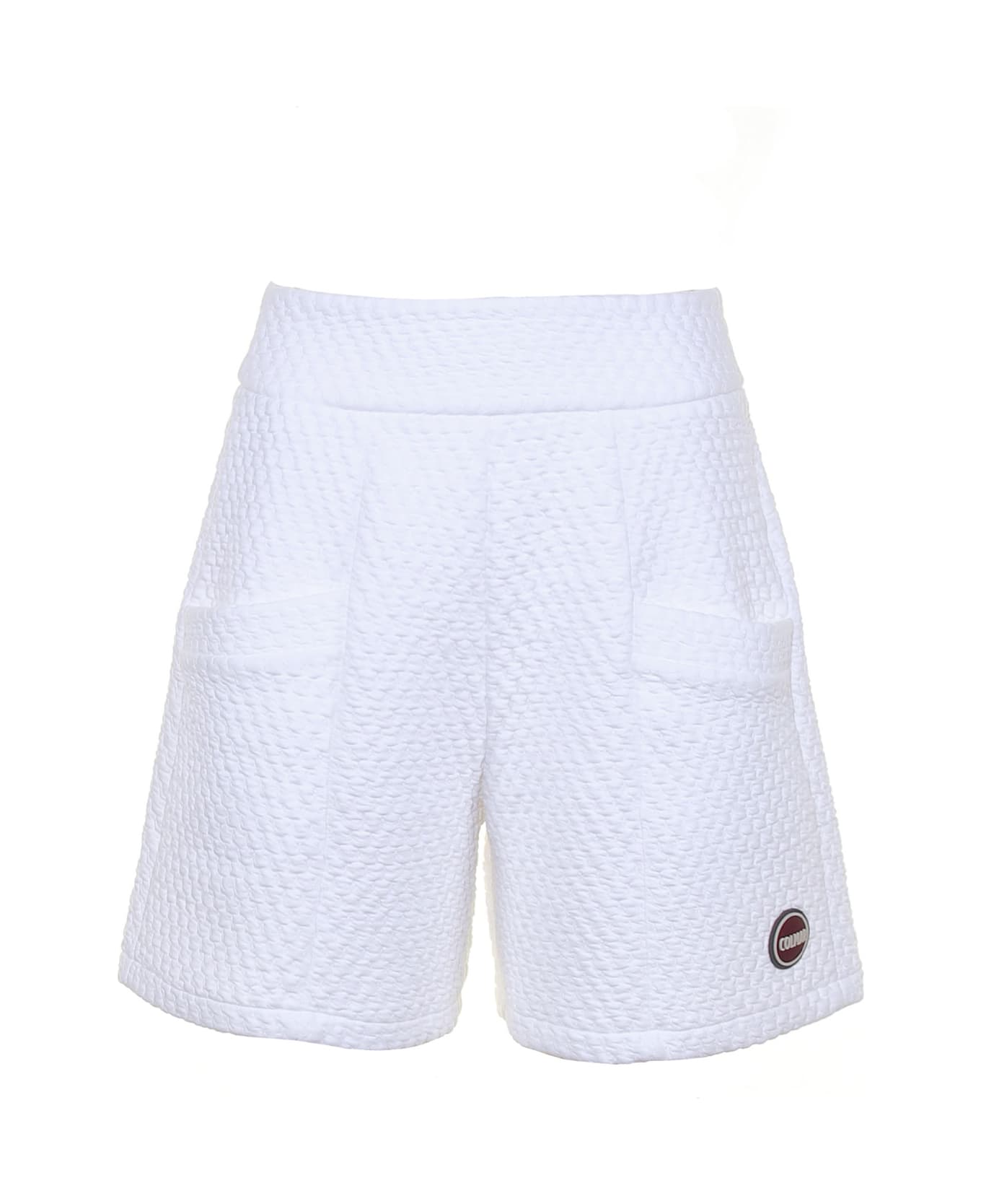 Colmar Shorts With Logo - BIANCO
