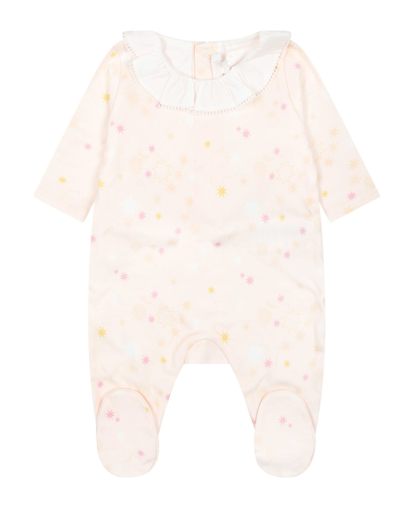 Chloé Pink Set For Baby Girl - Pink ボディスーツ＆セットアップ