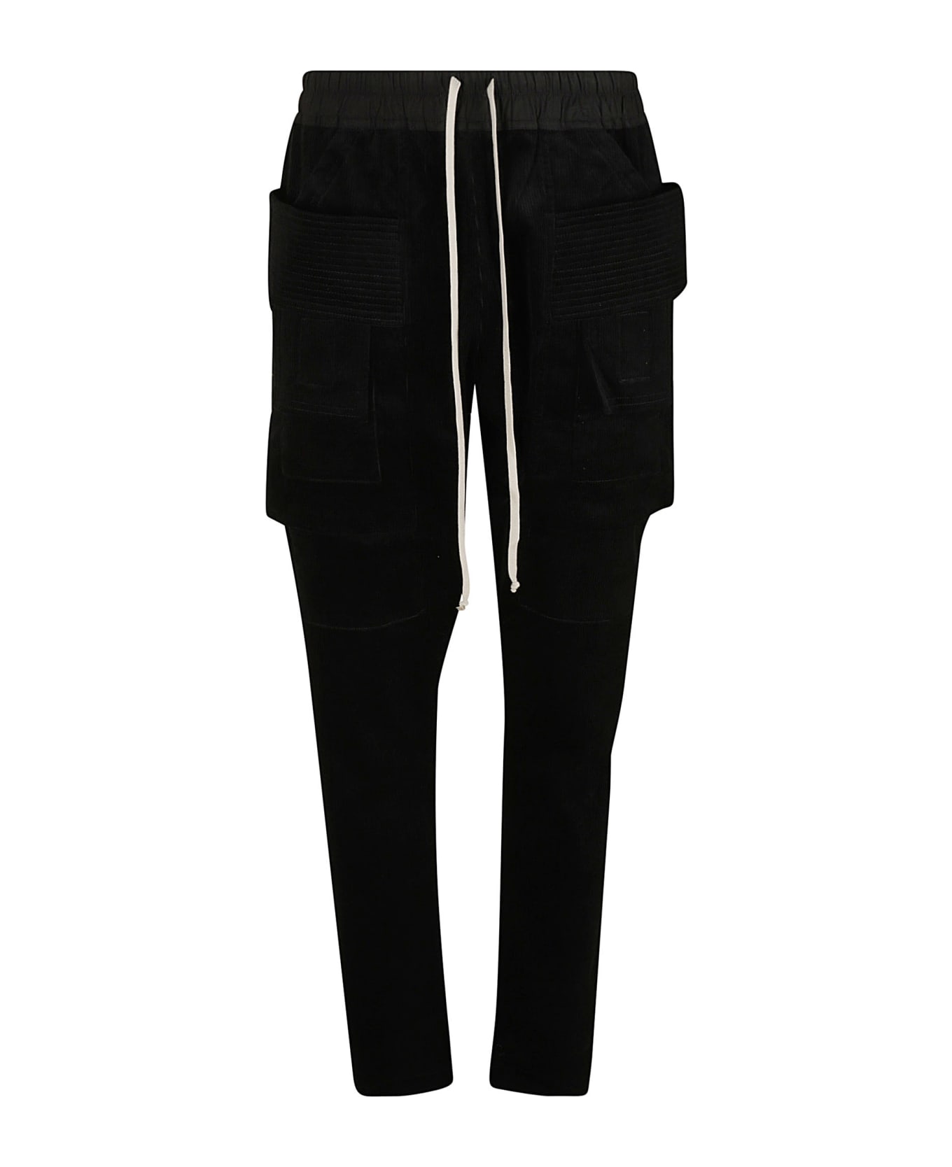 Rick Owens Tapered Corduroy Trousers - Black
