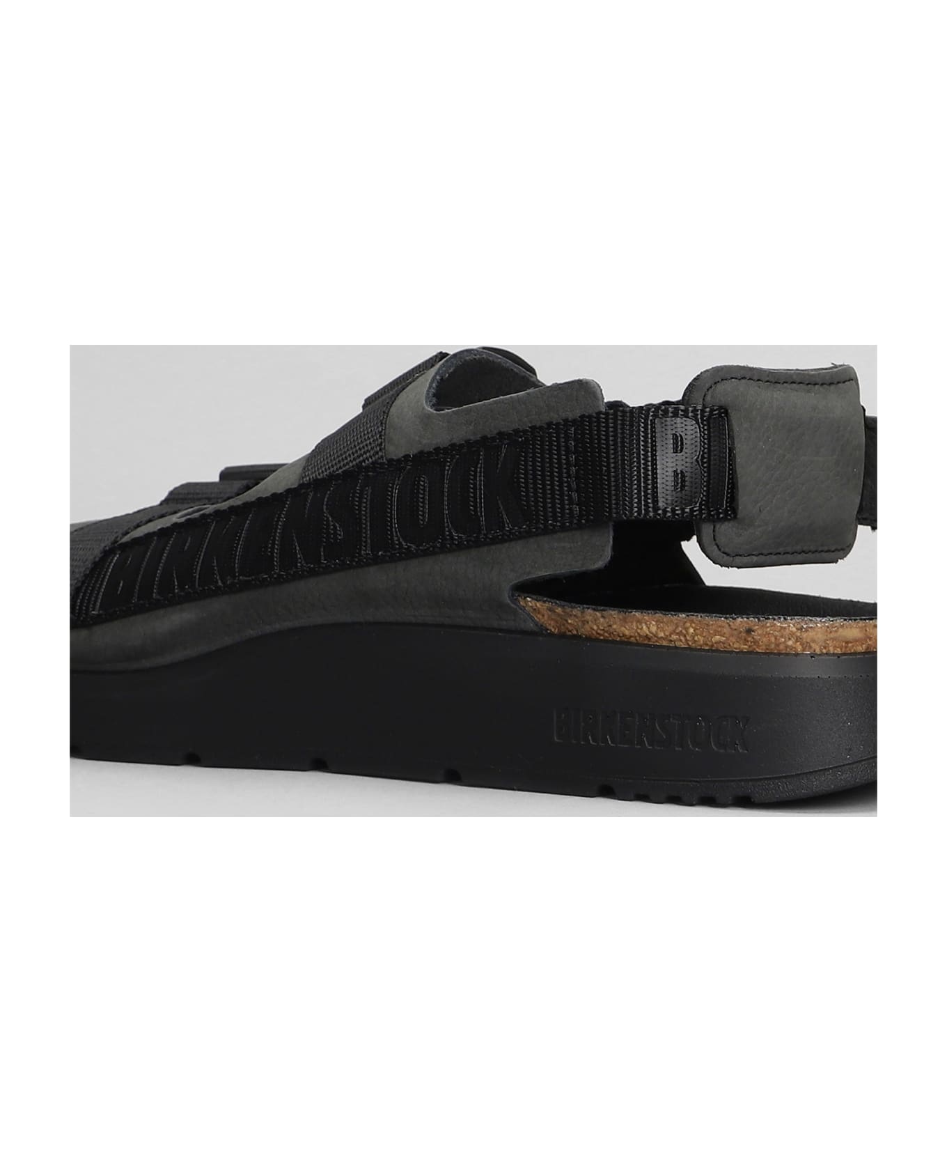 Birkenstock Shinjuku Flats In Black Leather - BLACK