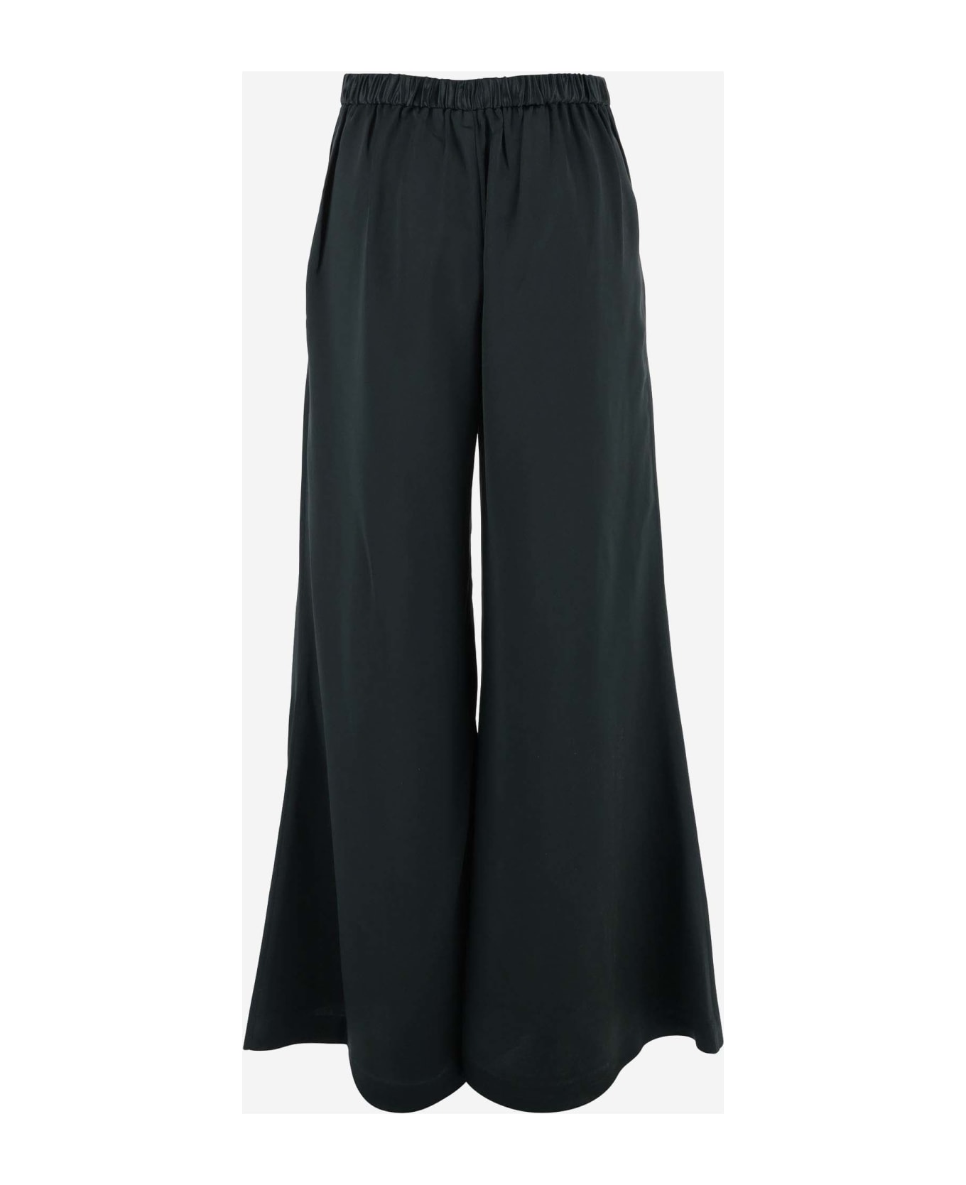 By Malene Birger Lucee Flared Pants In Synthetic Fabric - Sycamore