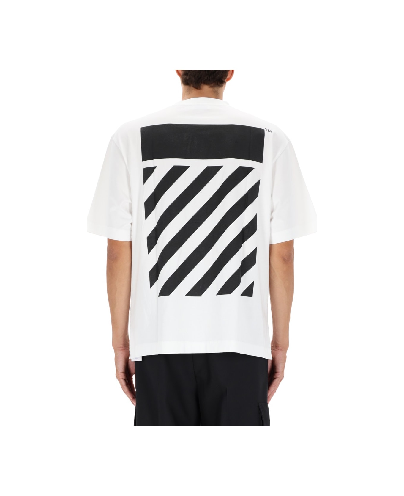Off-White T-shirt With Logo - WHITE