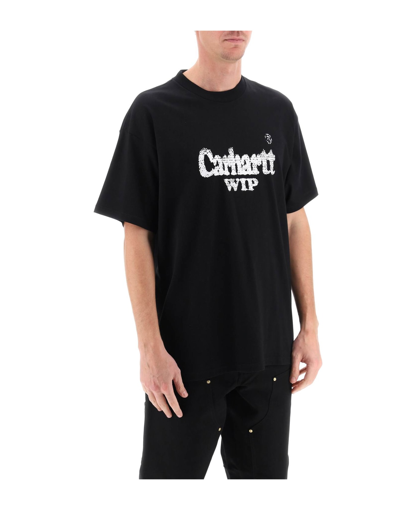 Carhartt Spree Halftone Printed T-shirt - BLACK WHITE (Black)