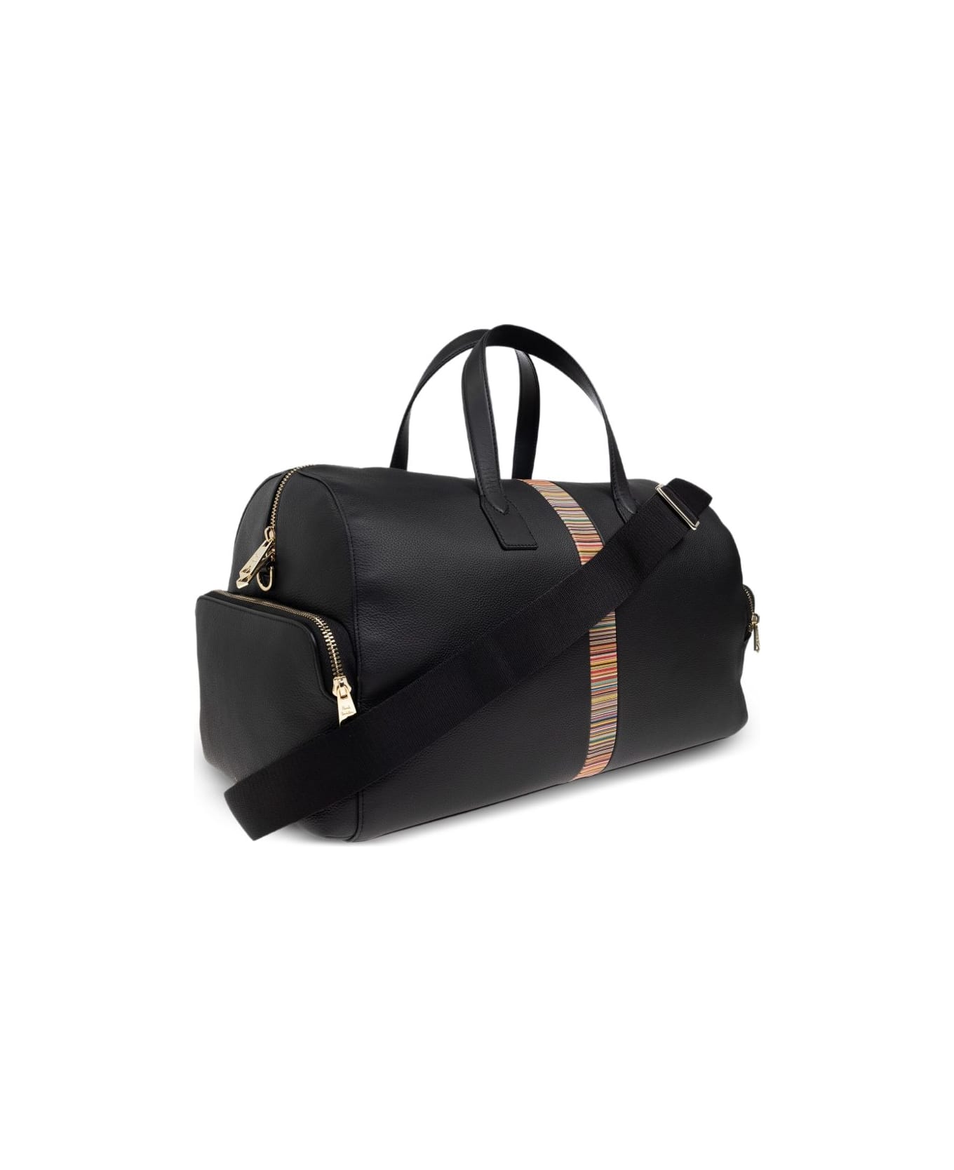 Paul Smith Leather Holdall - Black