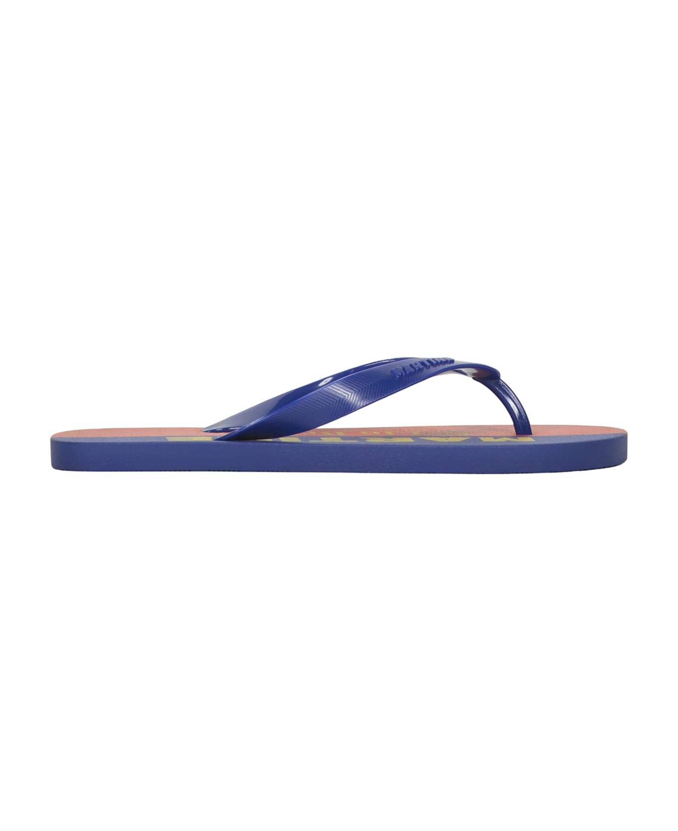 Martine Rose Logoed Rubber Flip-flop - blue