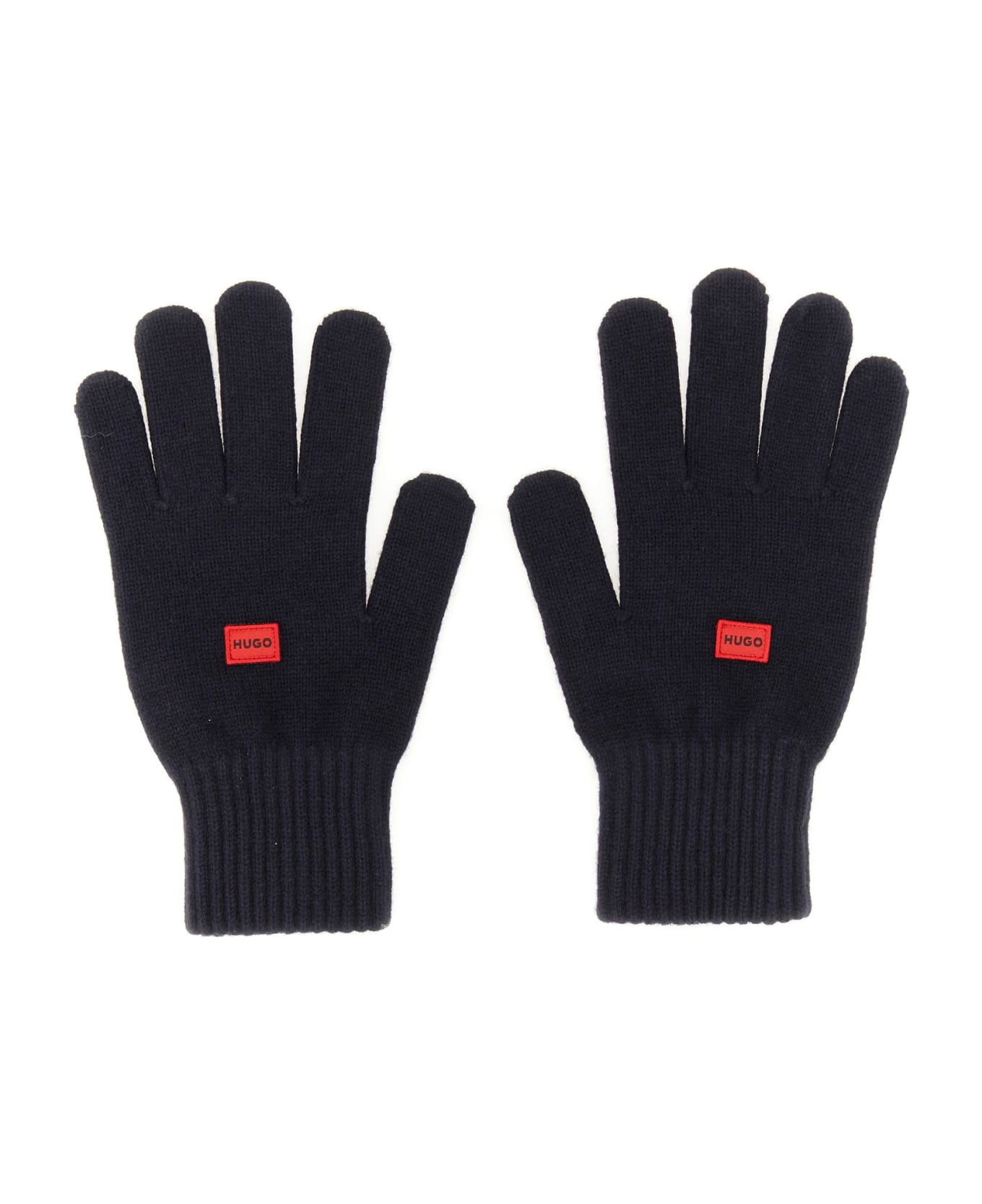 Hugo Boss Wool Blend Gloves - BLU