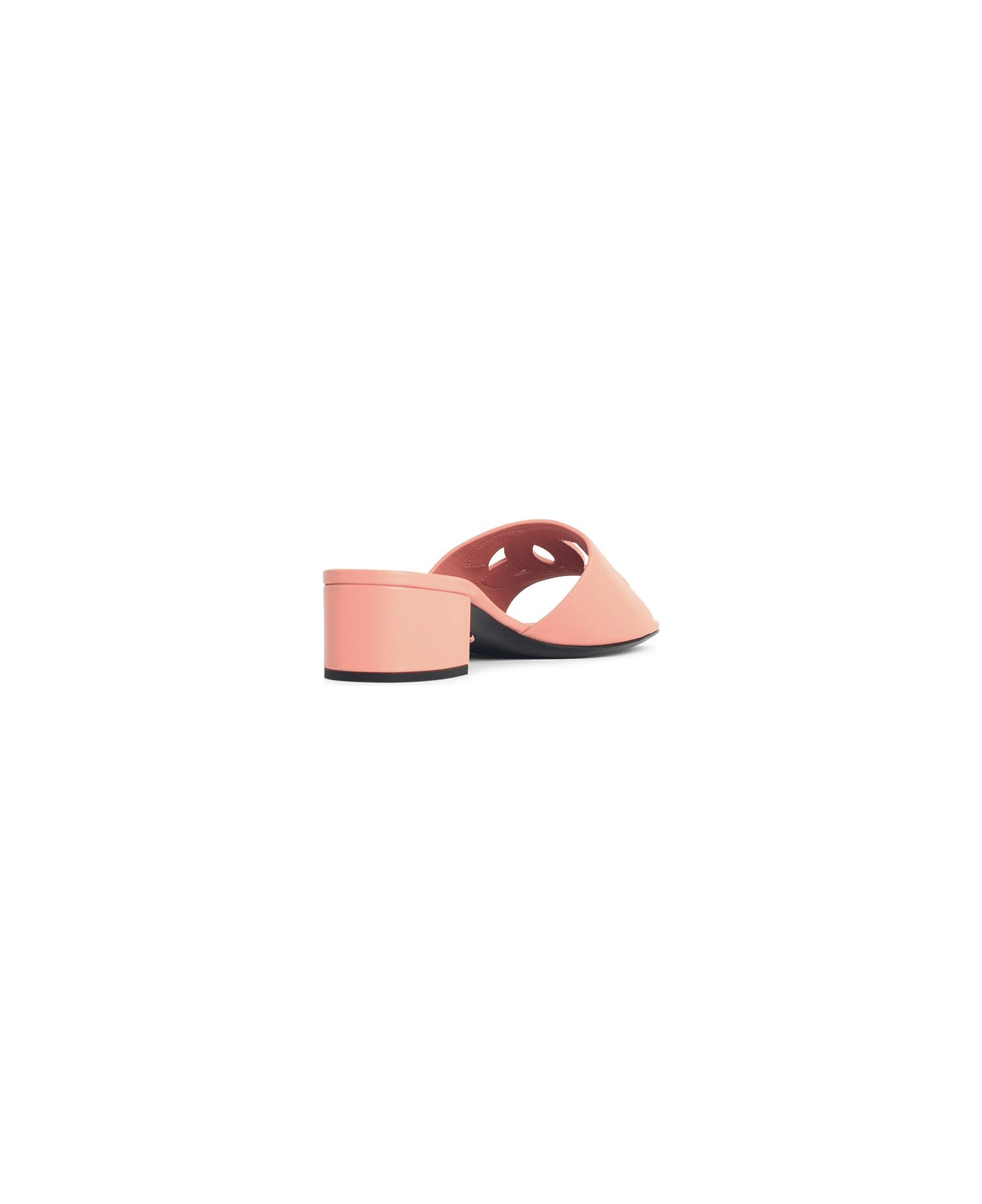 Dolce 
Gabbana Pink Leather Slippers - PINK