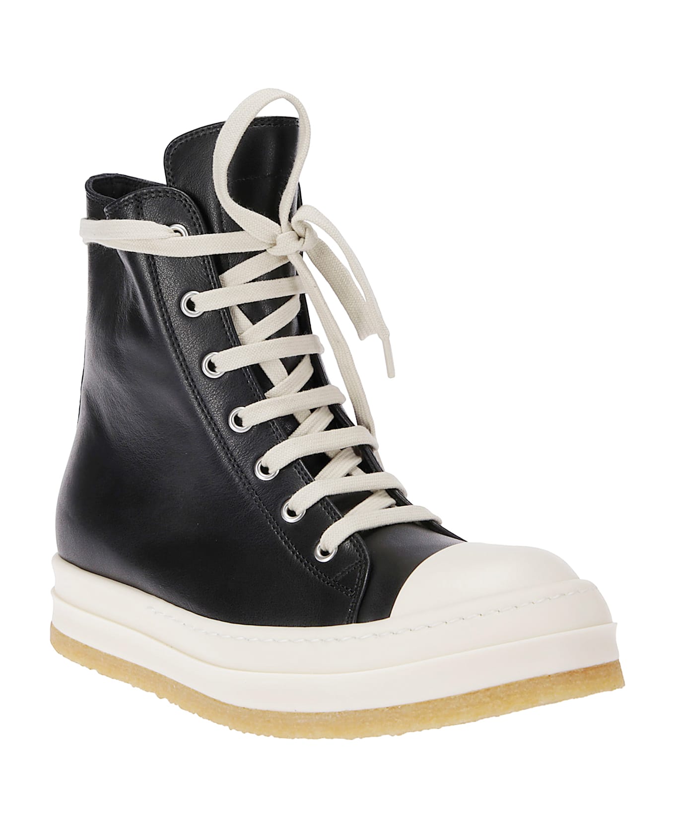 Rick Owens Creep Sneakers - BLACK MILK