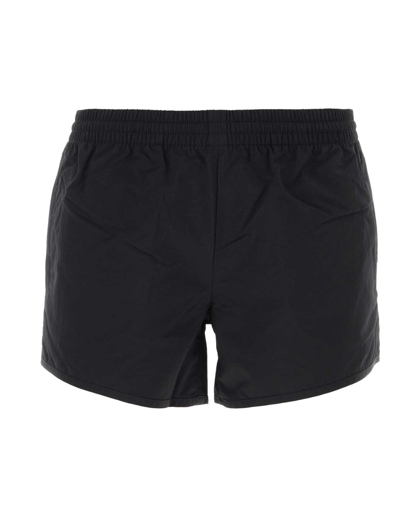 Balenciaga Black Nylon Swimming Shorts - Black