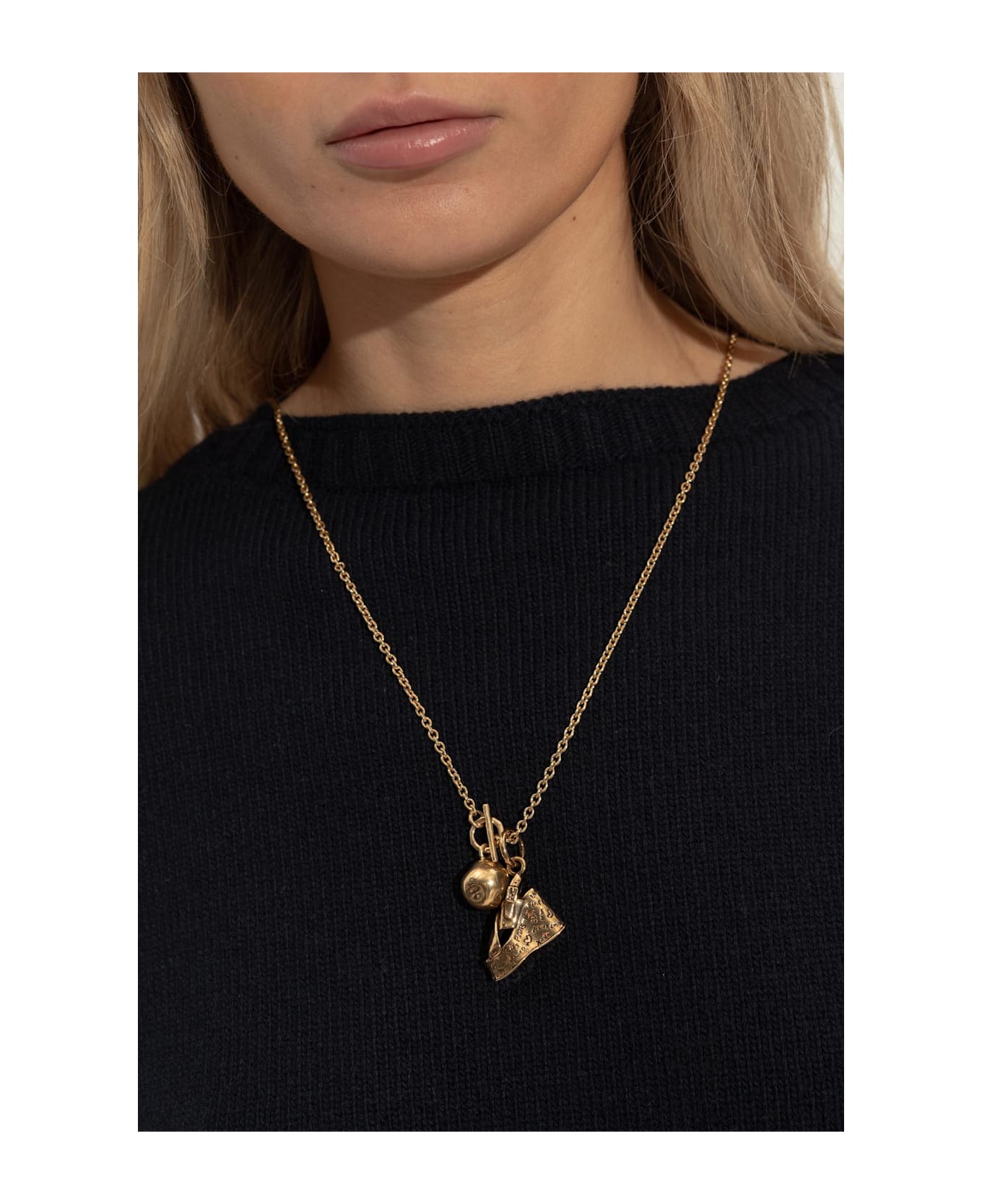 Chloé Shoe-shaped Pendant - GOLD