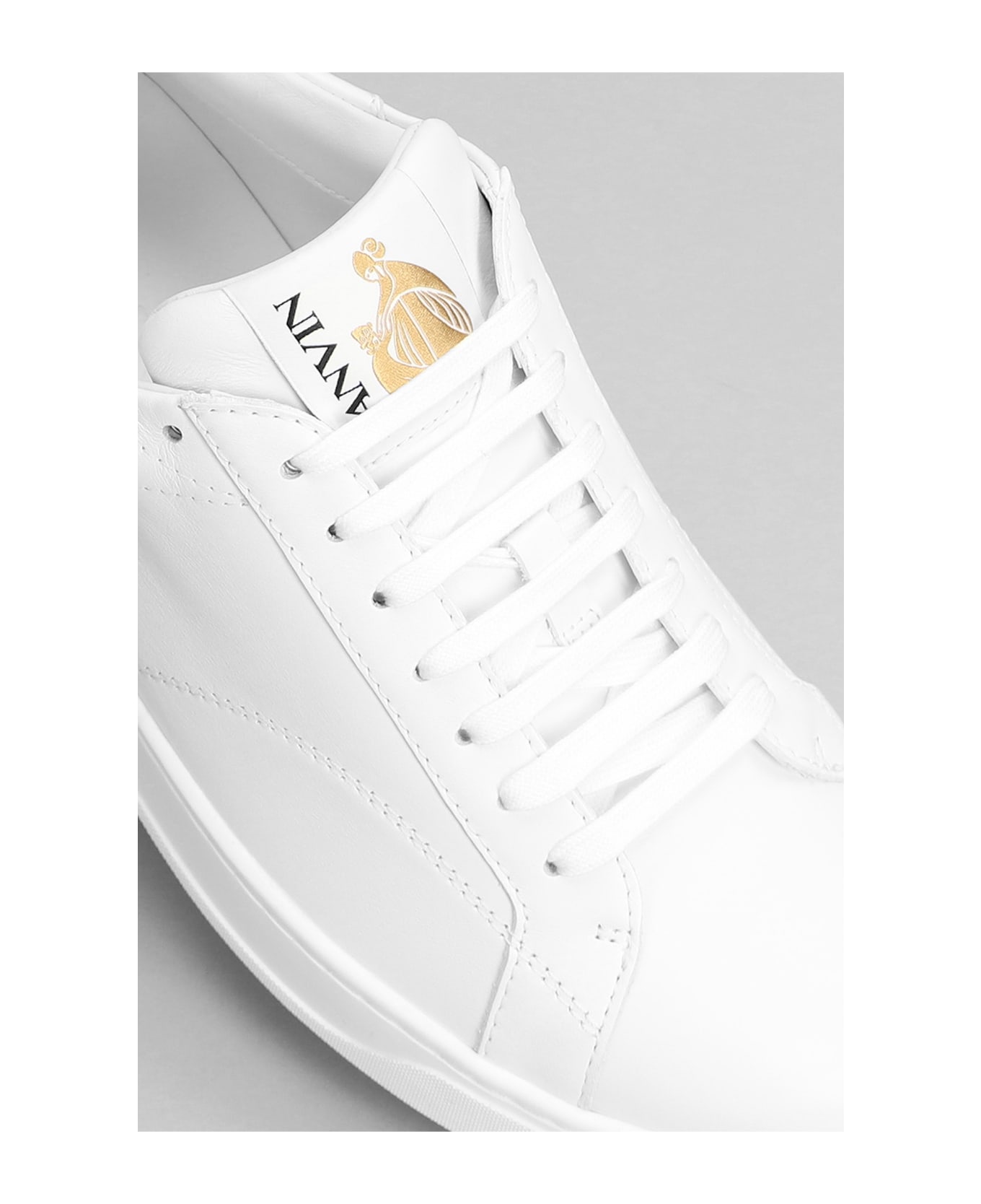 Lanvin Ddb0 Sneakers In White Leather - white