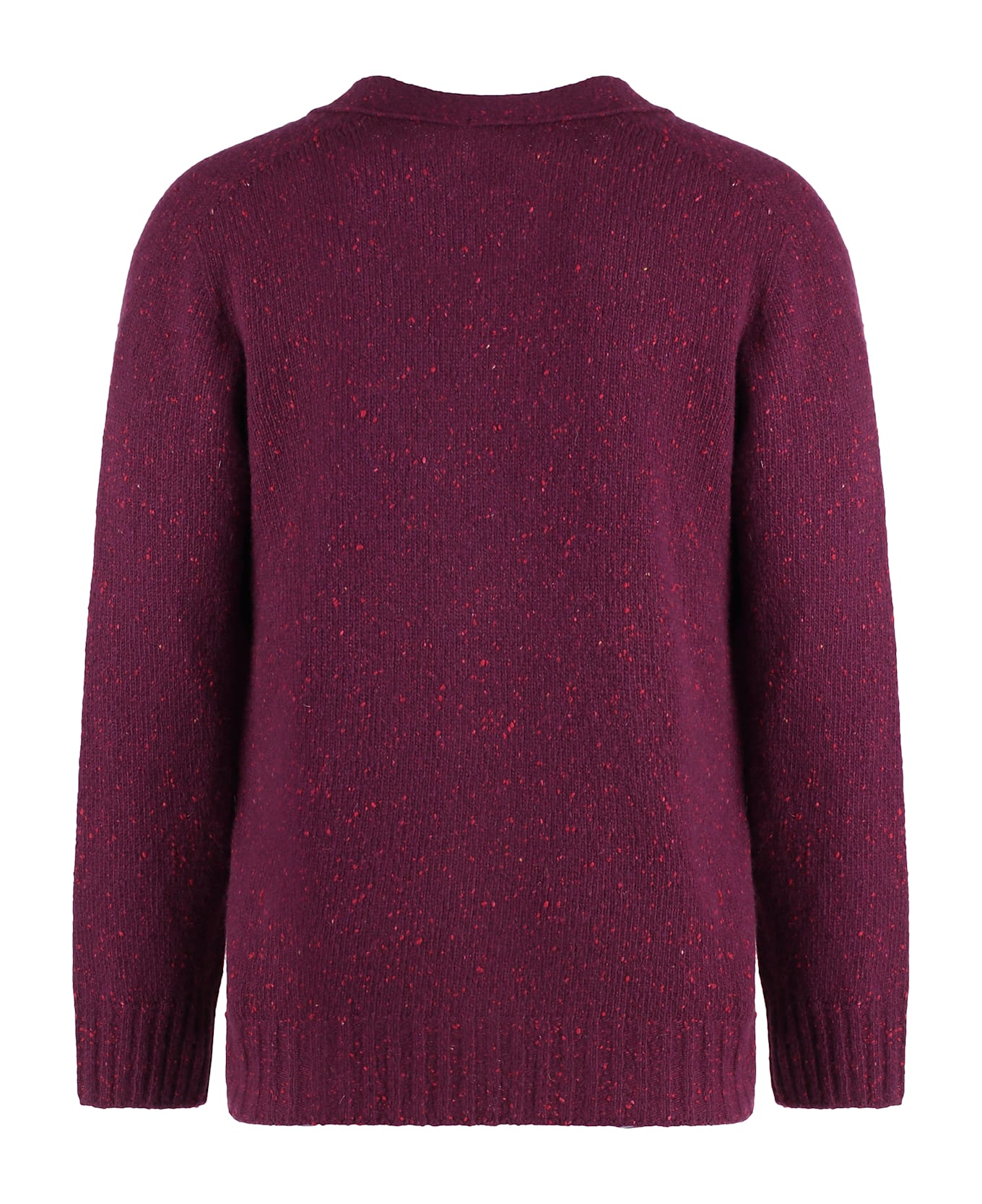 Malo Cashmere Cardigan - purple
