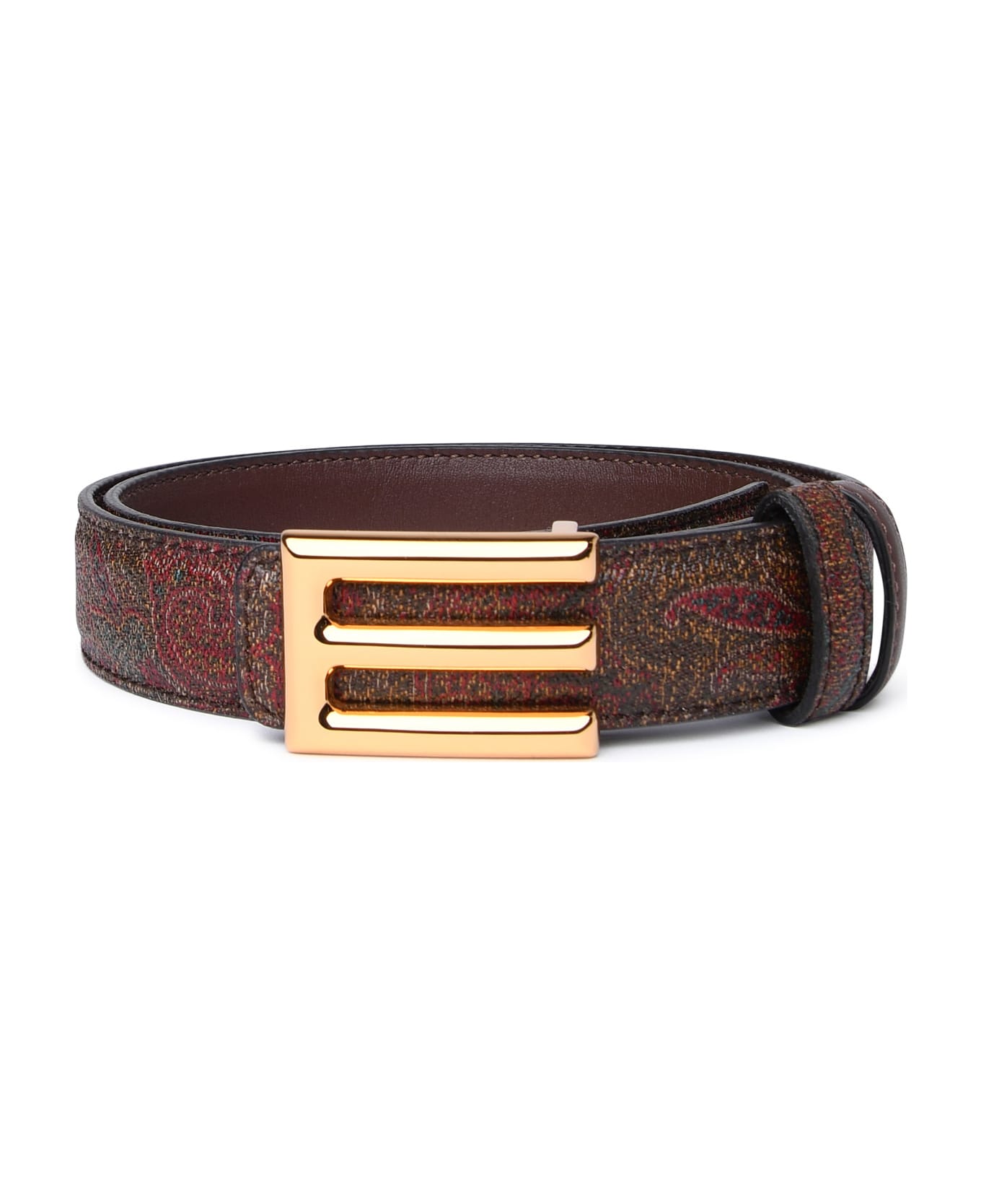 Etro Brown Leather Belt - Marrone