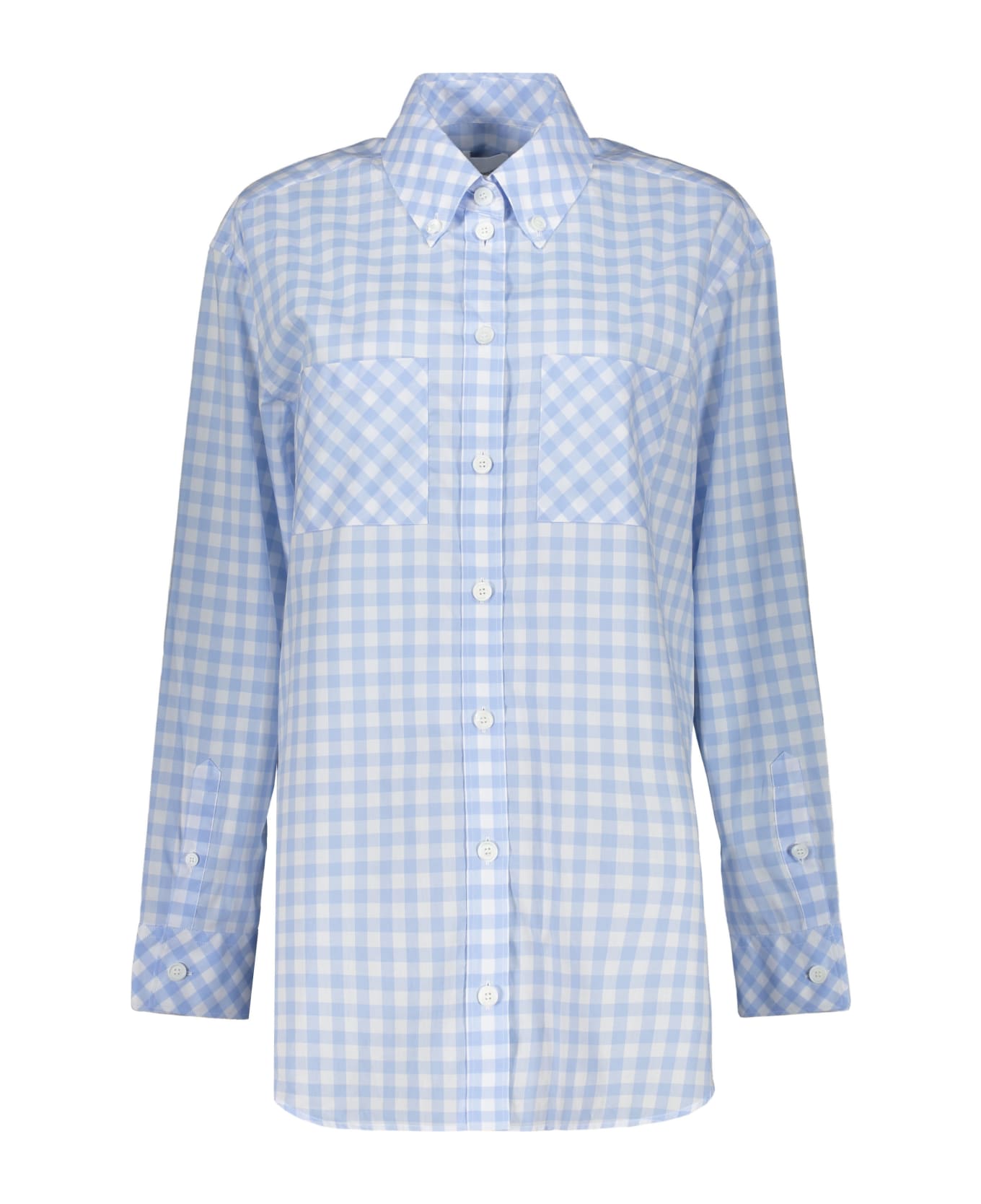 Burberry Cotton Shirt - Light Blue シャツ