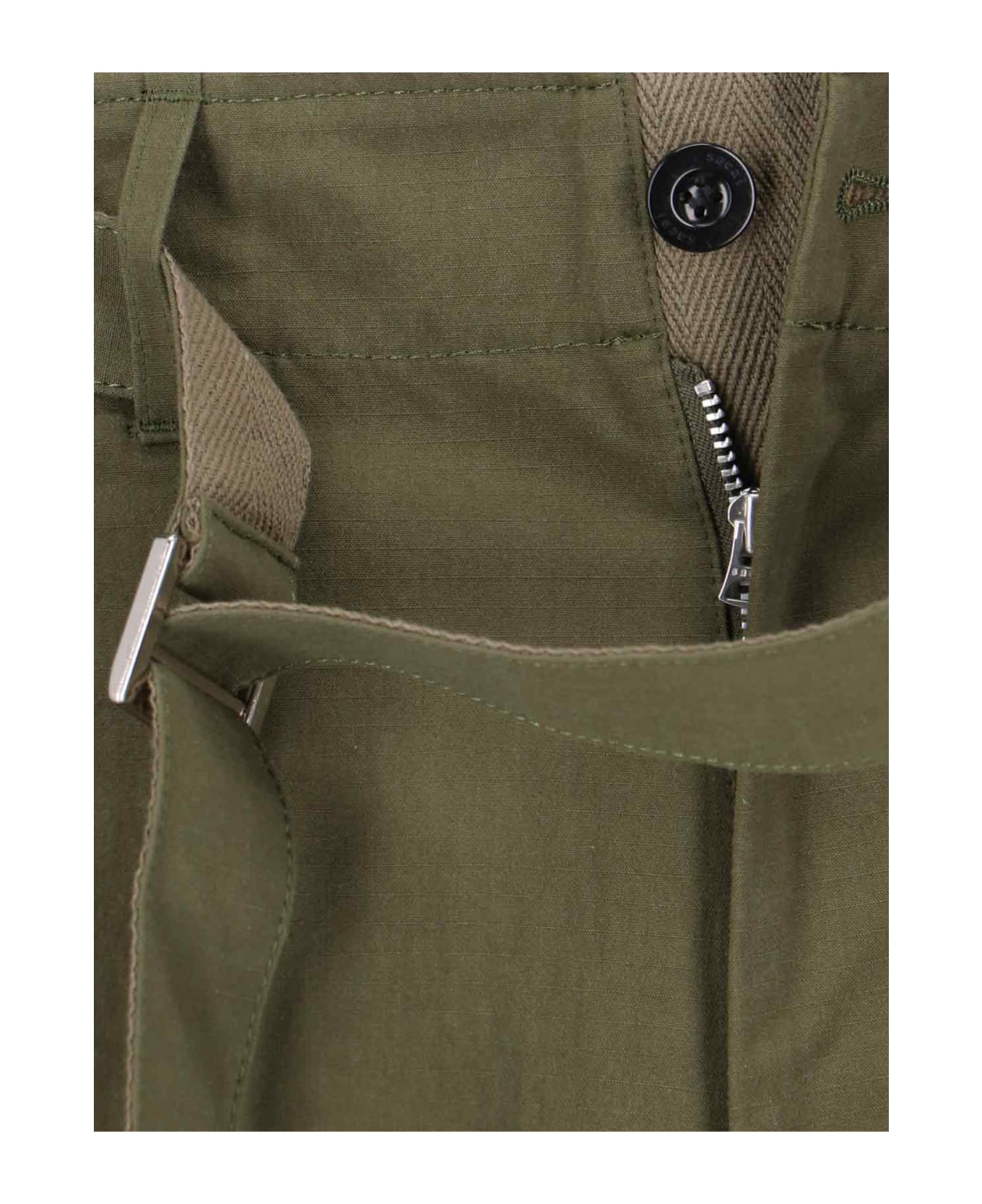 Sacai Belt Detail Pants - Green ボトムス