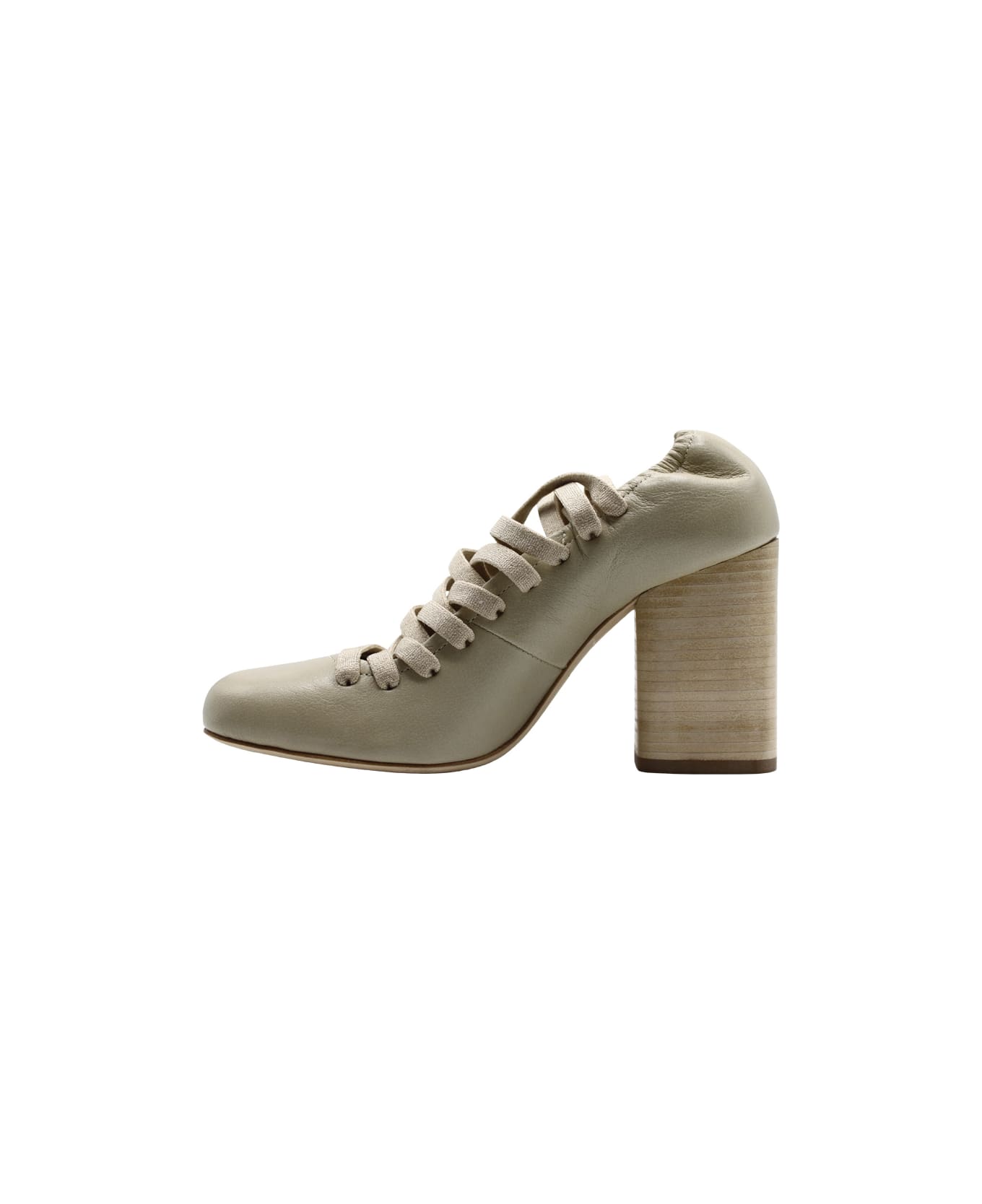 Lemaire Laced Pump 90 - Clay
