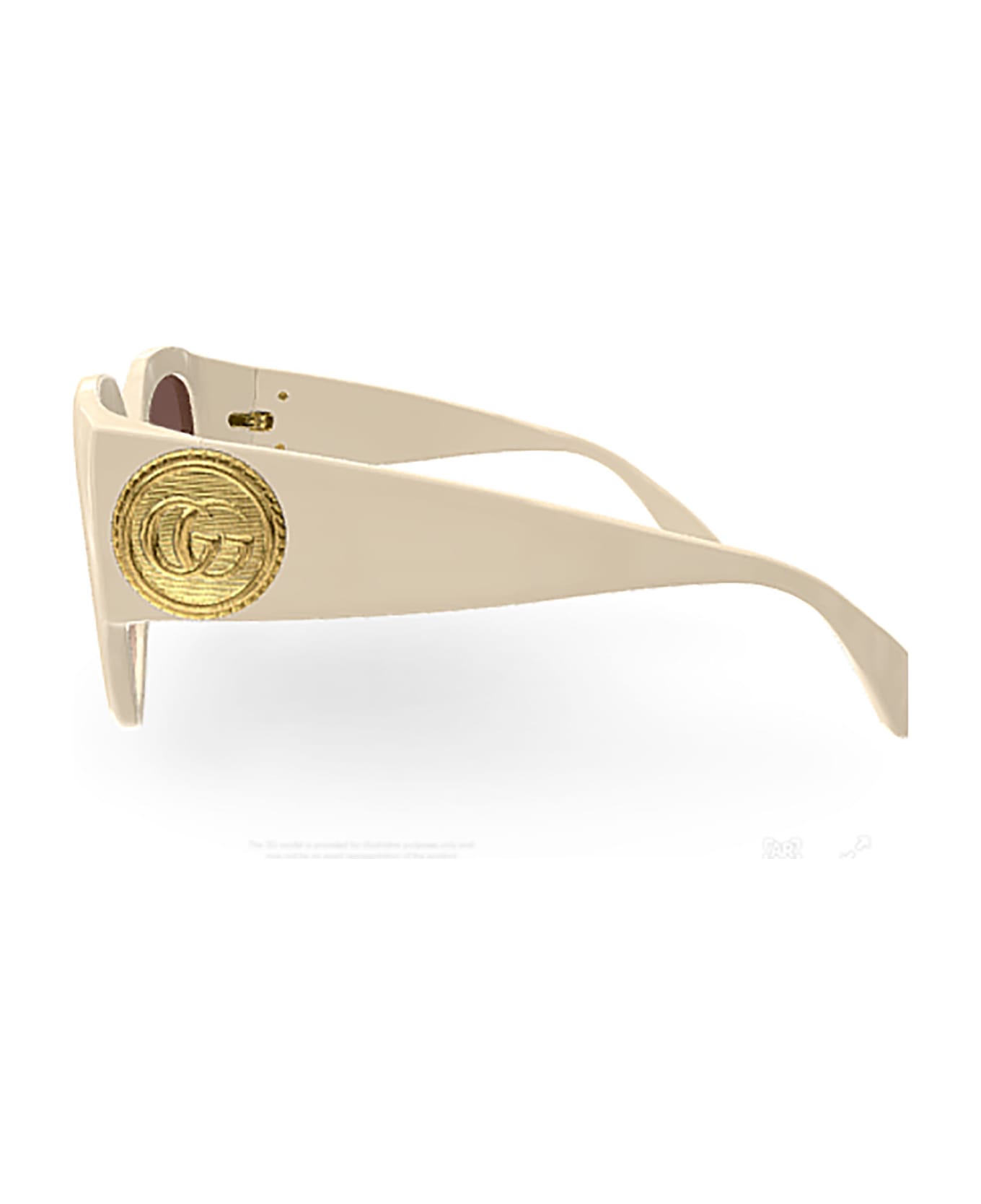 Gucci Eyewear GG1407S Sunglasses - Ivory Ivory Brown