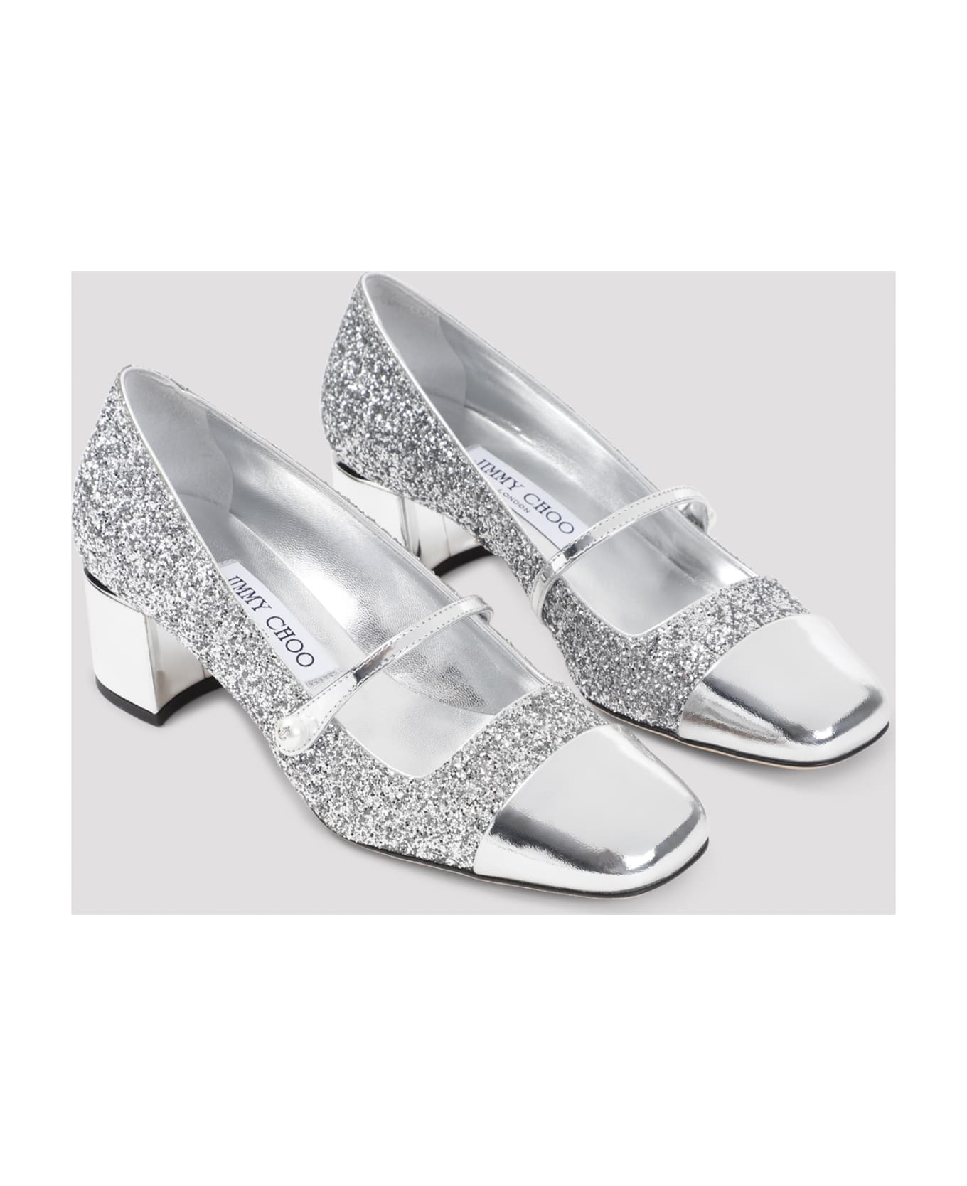 Jimmy Choo Elisa 45 Pumps - Silver Silver