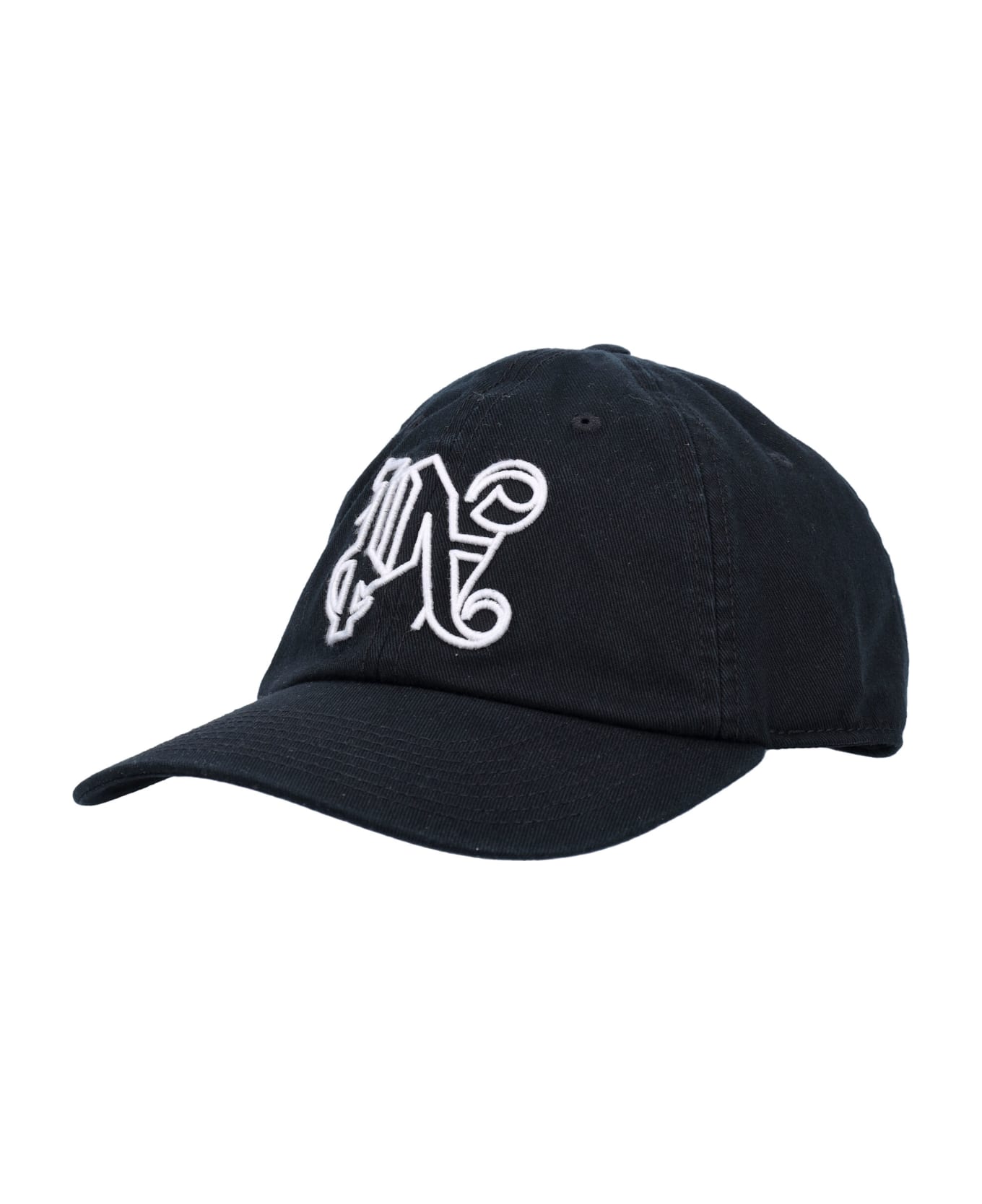 Palm Angels Black Cotton Cap - BLACK
