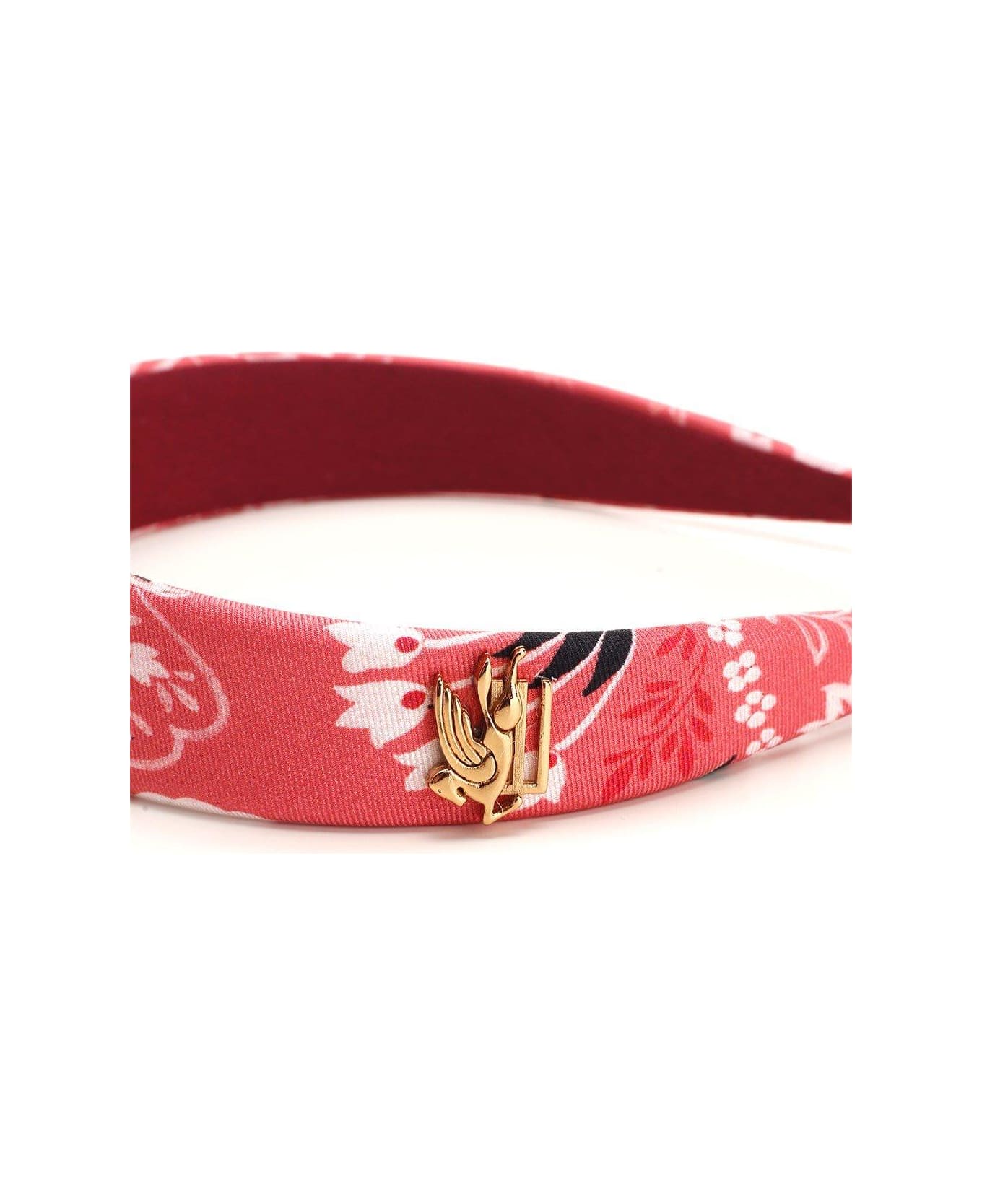Etro Pegaso Plaque Floral Printed Hairband - PINK