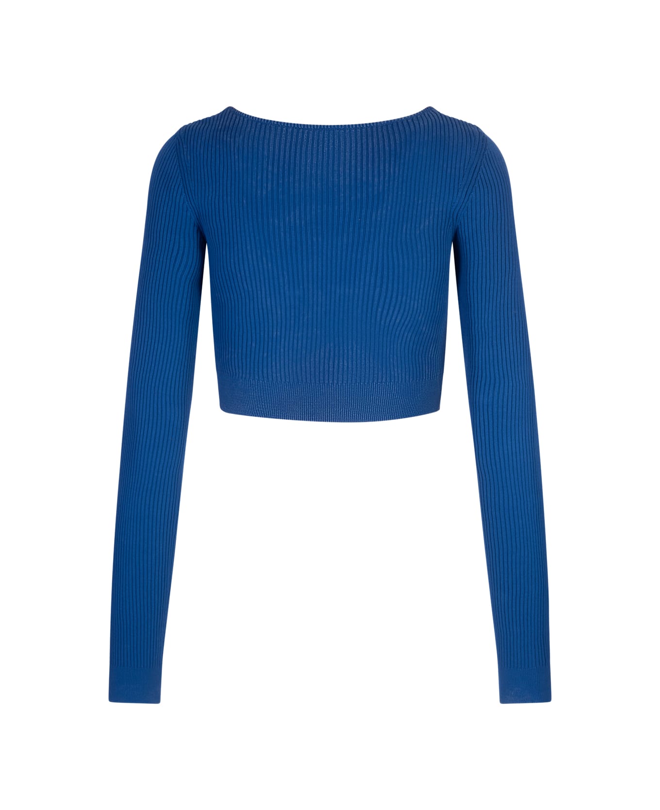 Diesel M-latina Cropped Cardigan In Blue - Blue