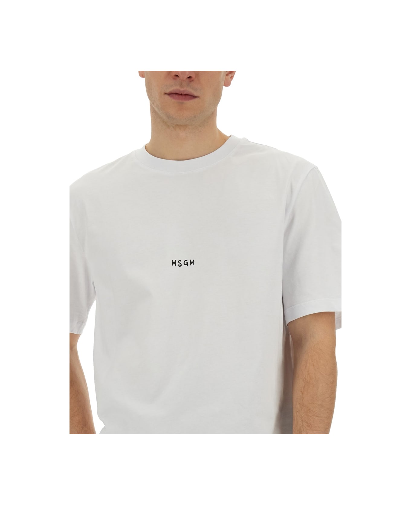 MSGM T-shirt With Logo - WHITE シャツ