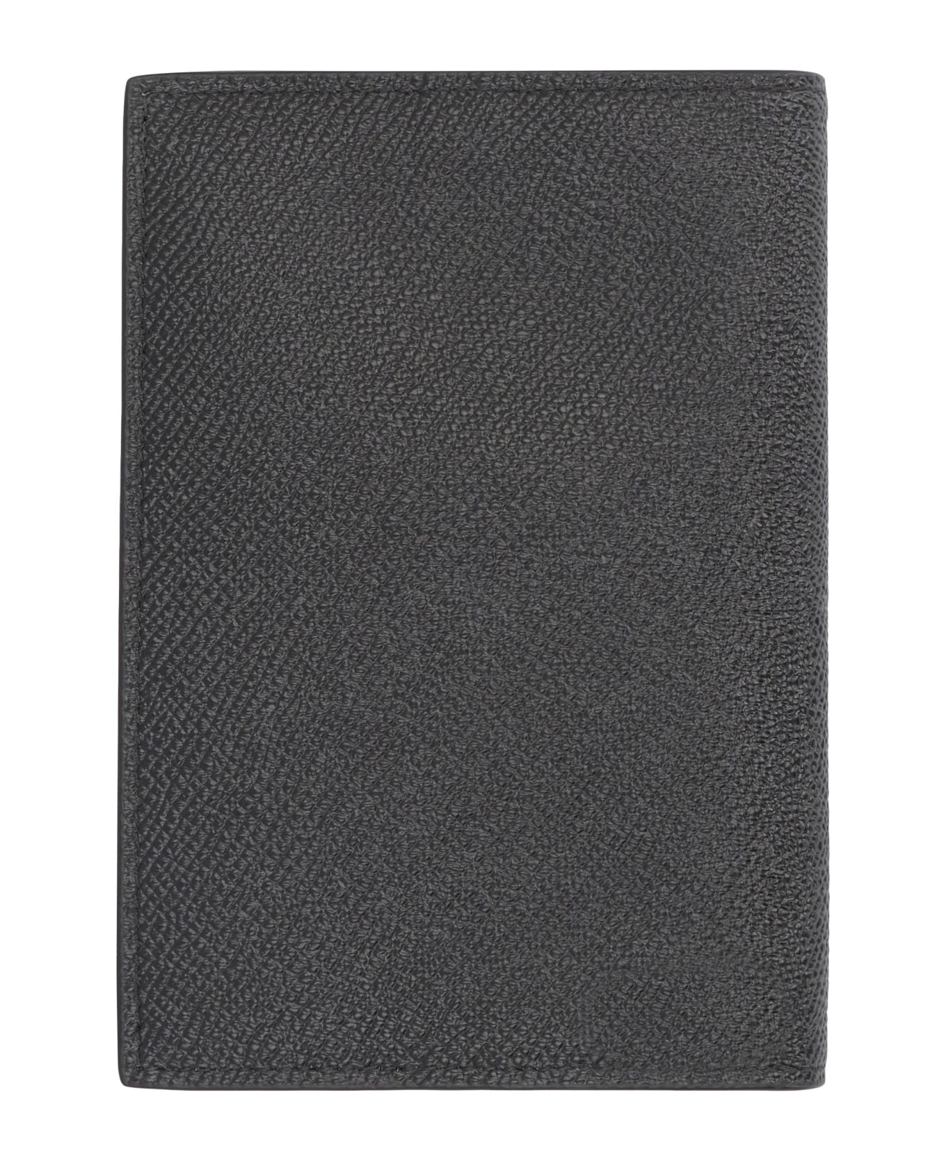 Dolce & Gabbana Leather Passport Holder - black