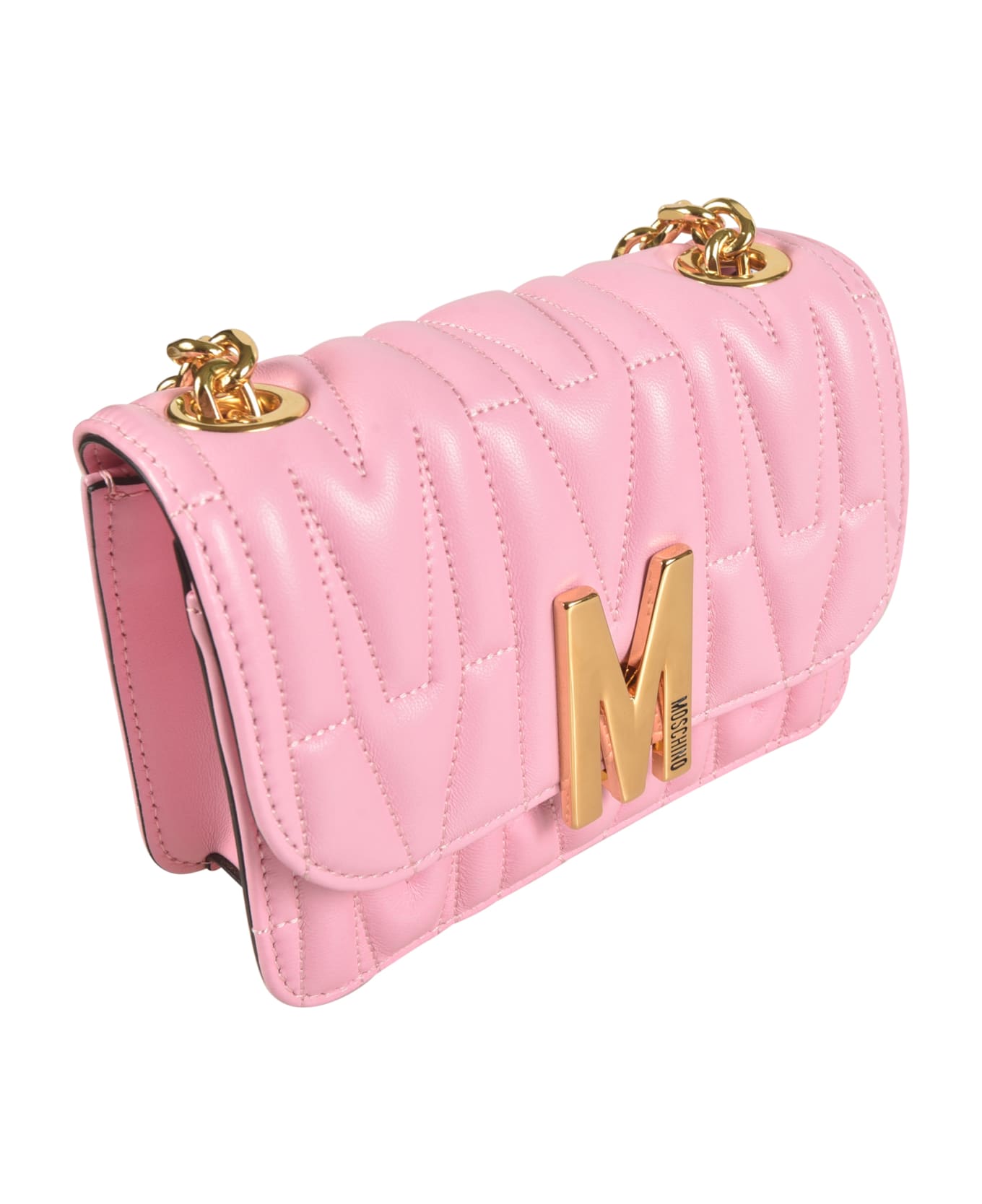 Moschino キルティンク スモル ハックハック A76188215 1298 Moschino Quilted Logo Flap Shoulder Bag | italist