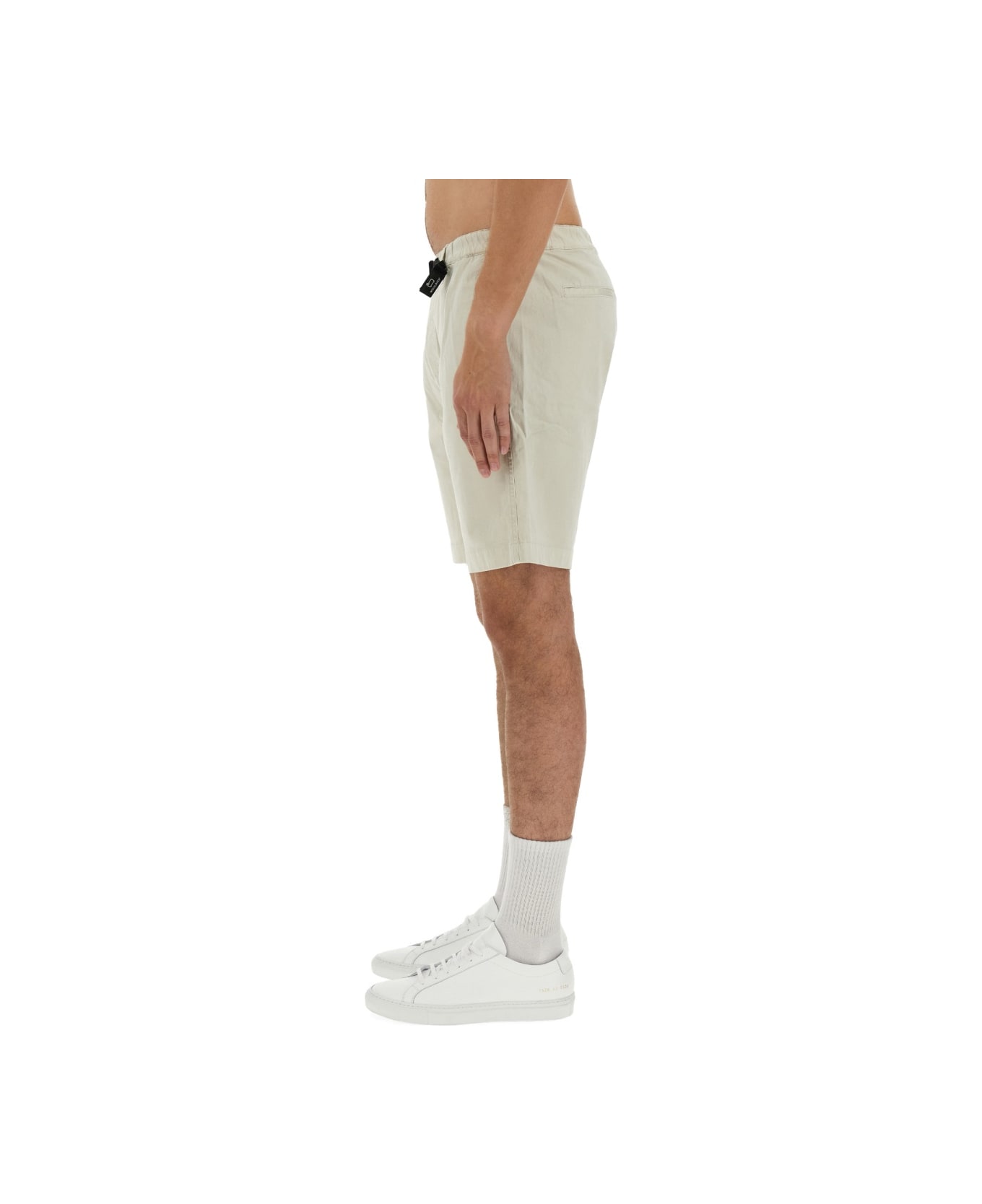 Woolrich Cotton Bermuda Shorts - WHITE