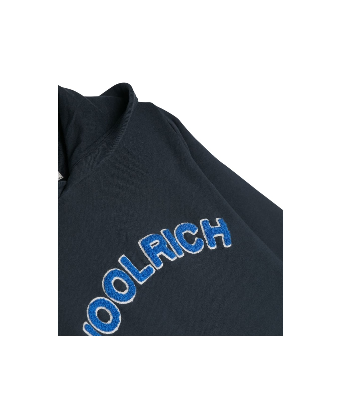 Woolrich Varsity Logo Hoodie - BLUE