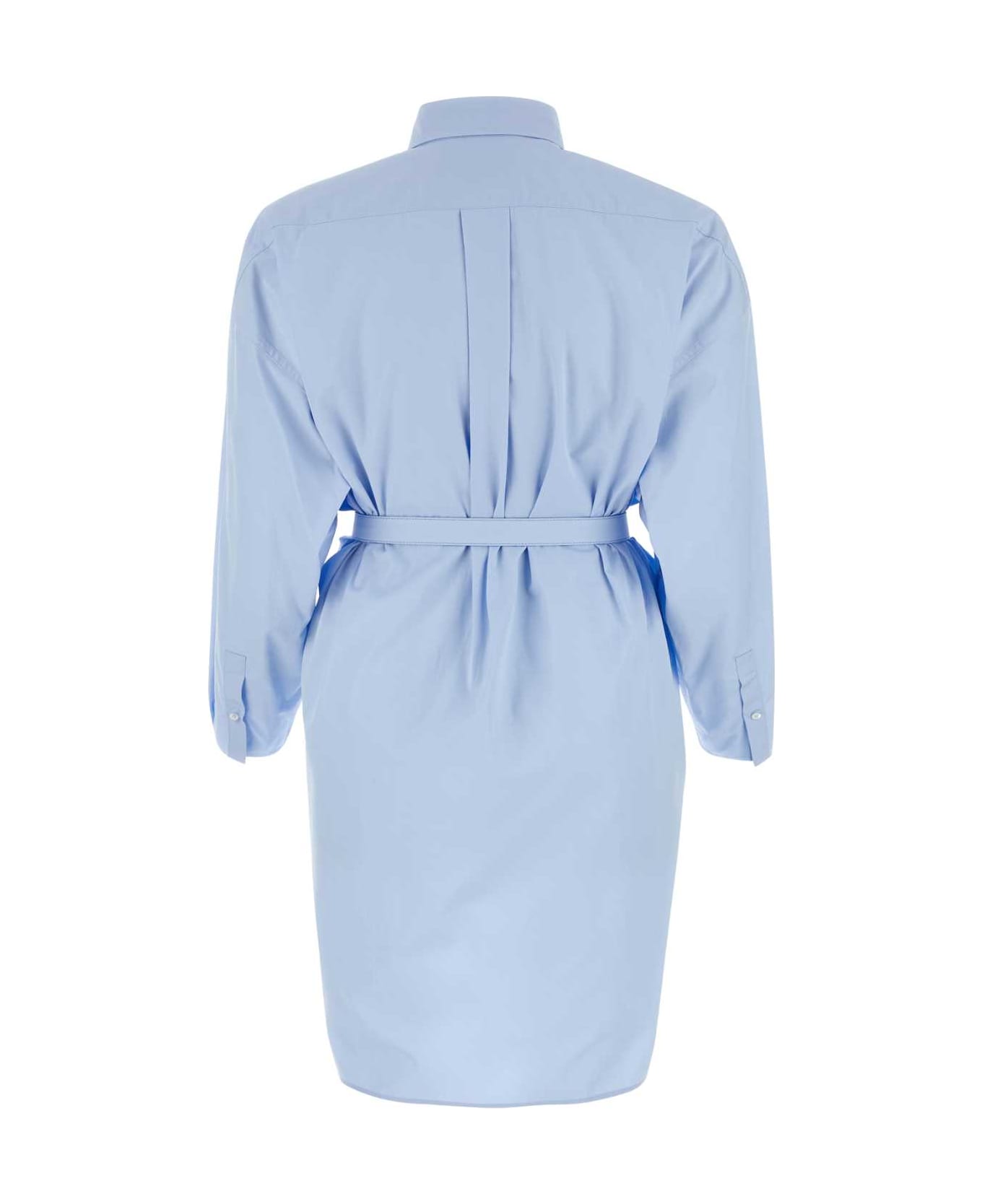 Miu Miu Light Blue Poplin Shirt Dress - CIELO シャツ