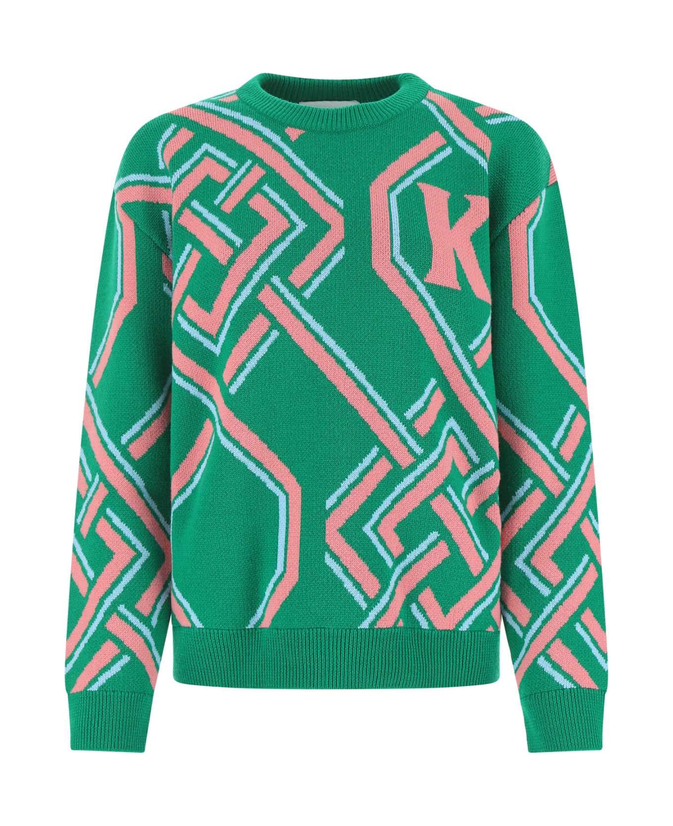 Koché Embroidered Wool Blend Sweater - 638F