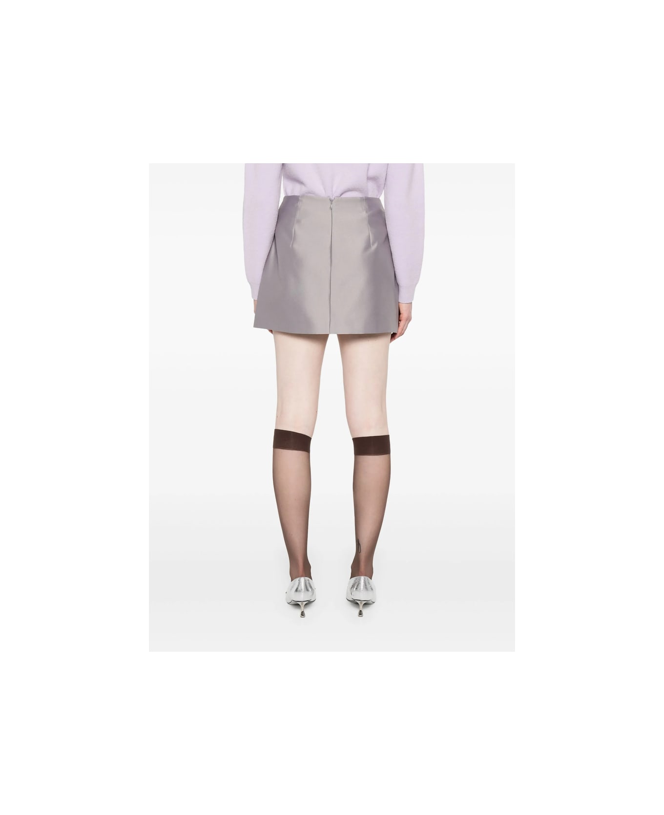 self-portrait Skirt - GREY
