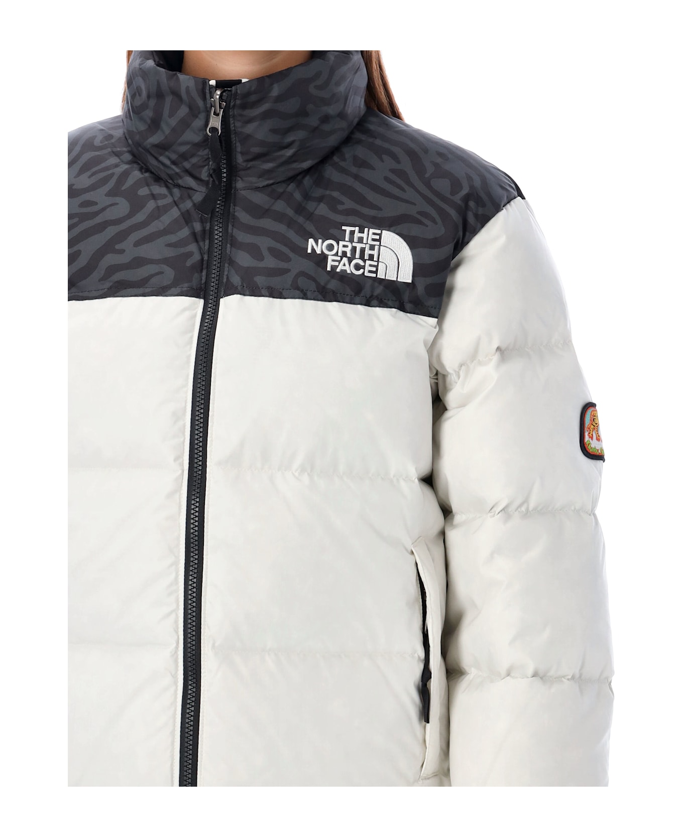 The North Face 1996 Nuptse Jacket - WHITE DUNE/TNF BLACK TN