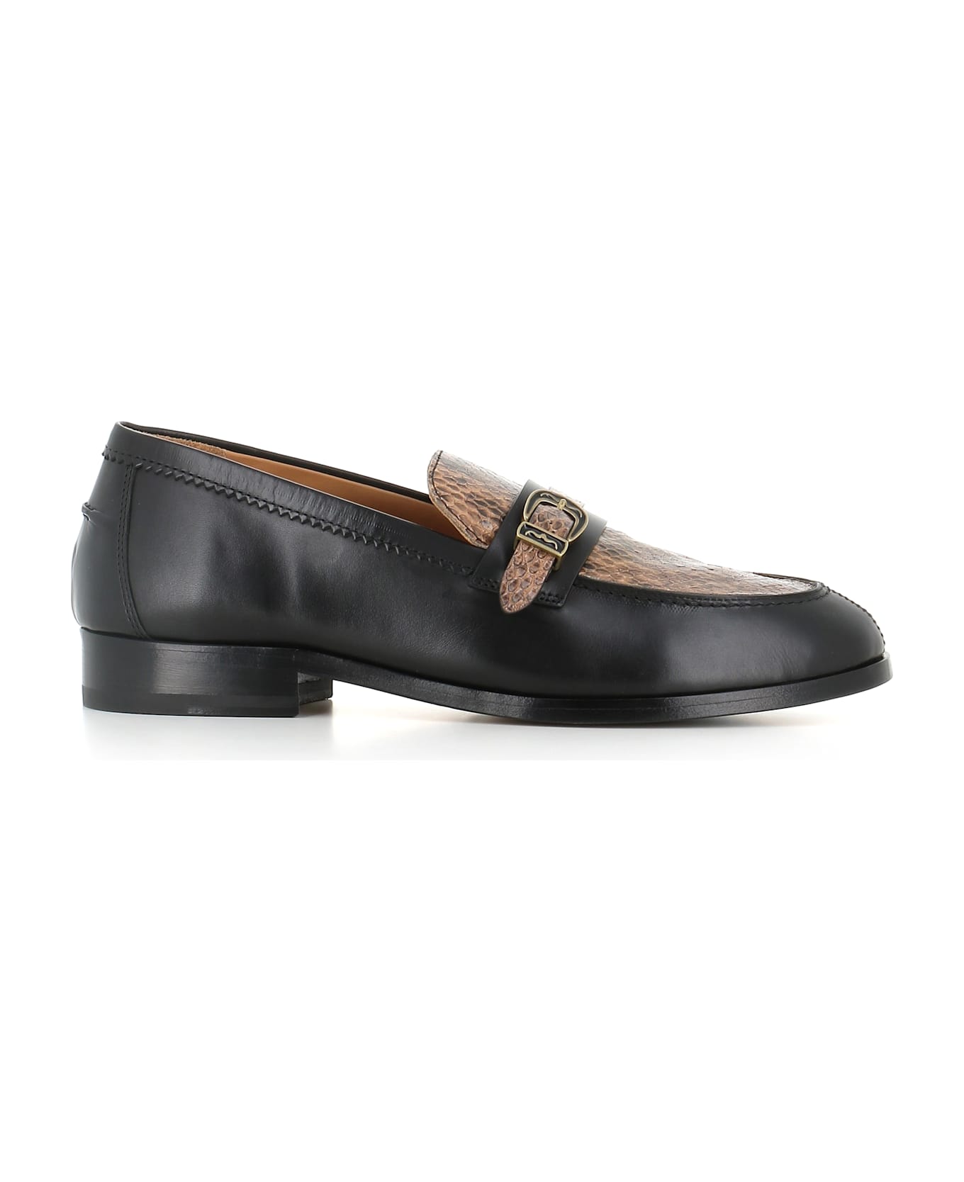 Sartore Loafer - Black/beige