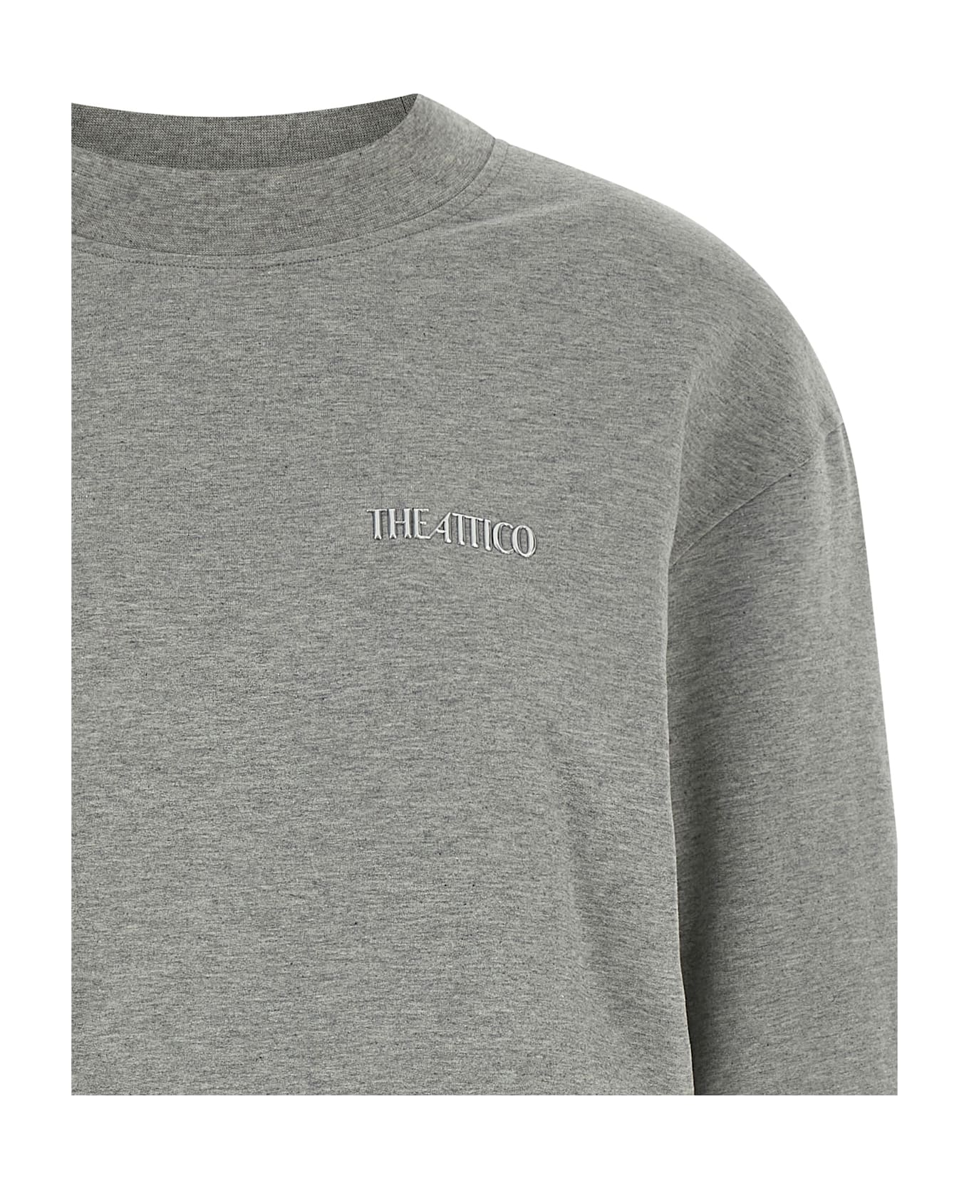 The Attico Draped Mini Dress - Gray