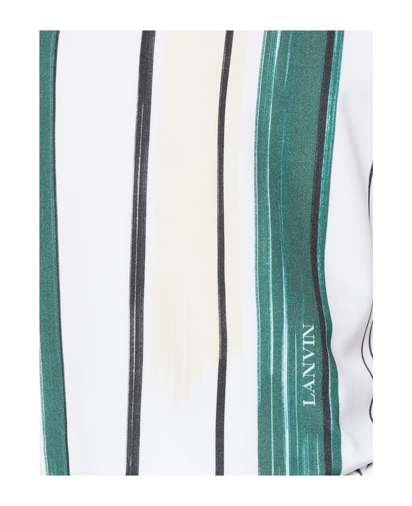 Lanvin T-shirts And Polos White - White and green