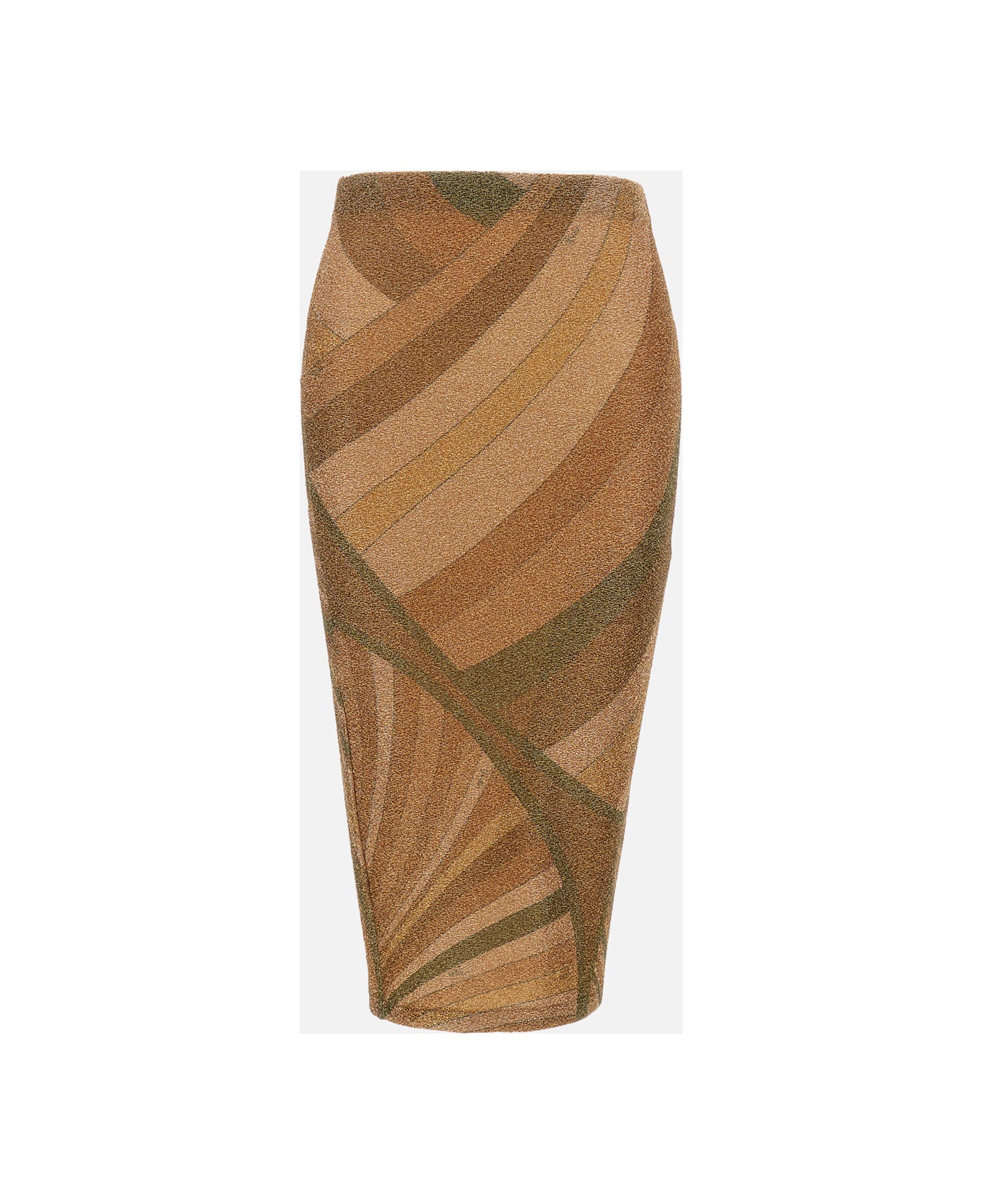 Pucci Midi Skirt Jersey Lame
 - Golden