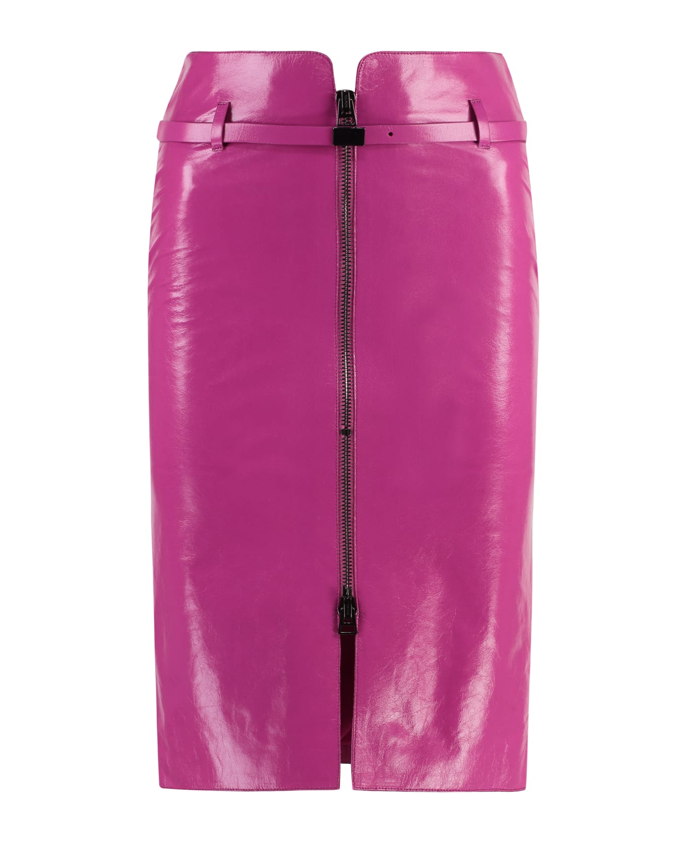 Tom Ford Leather Skirt - Fuchsia