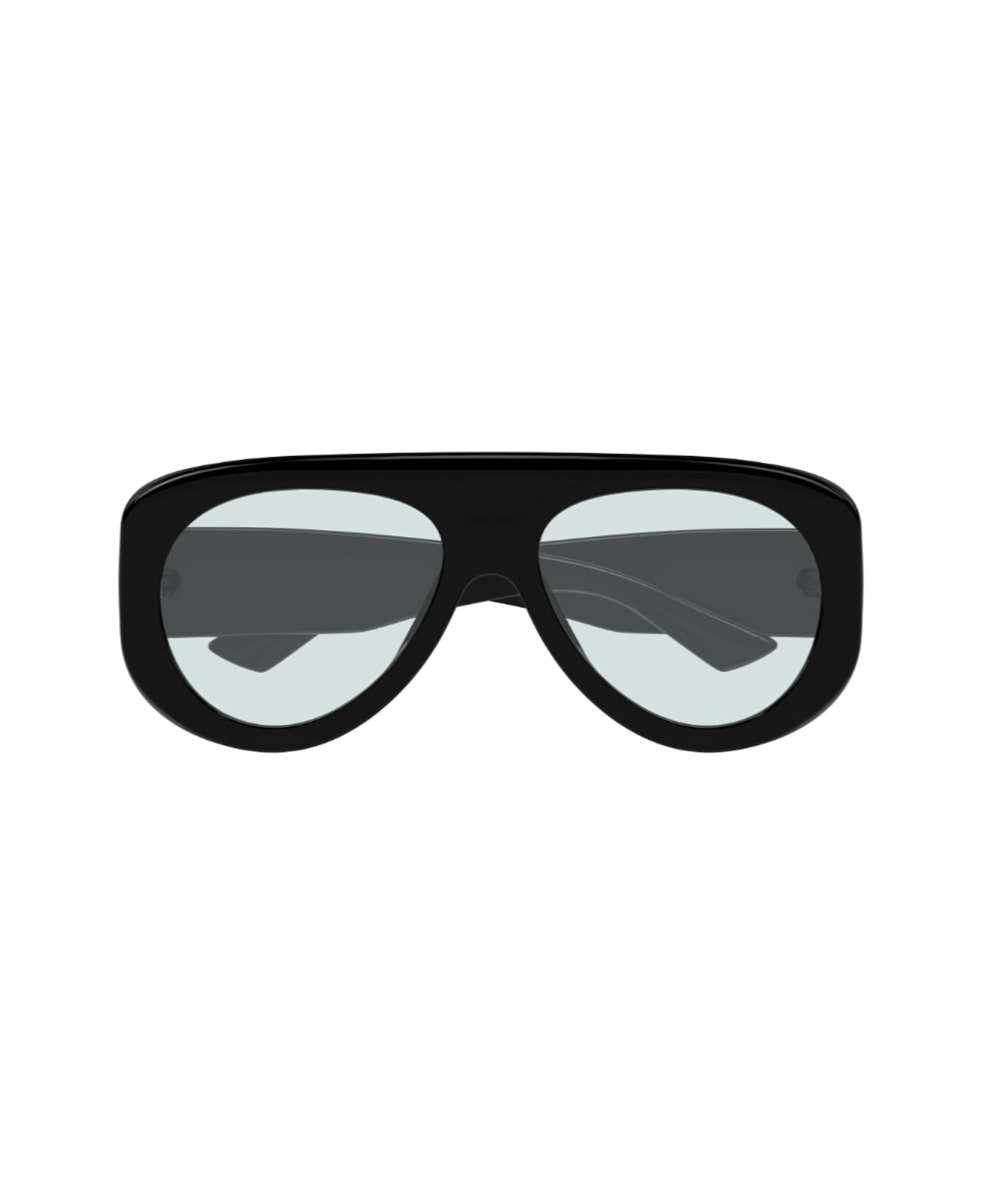 Bottega Veneta Eyewear Bottega Veneta Bv1362s Linea Ribbon 004 Black Light Blue Sunglasses - Nero