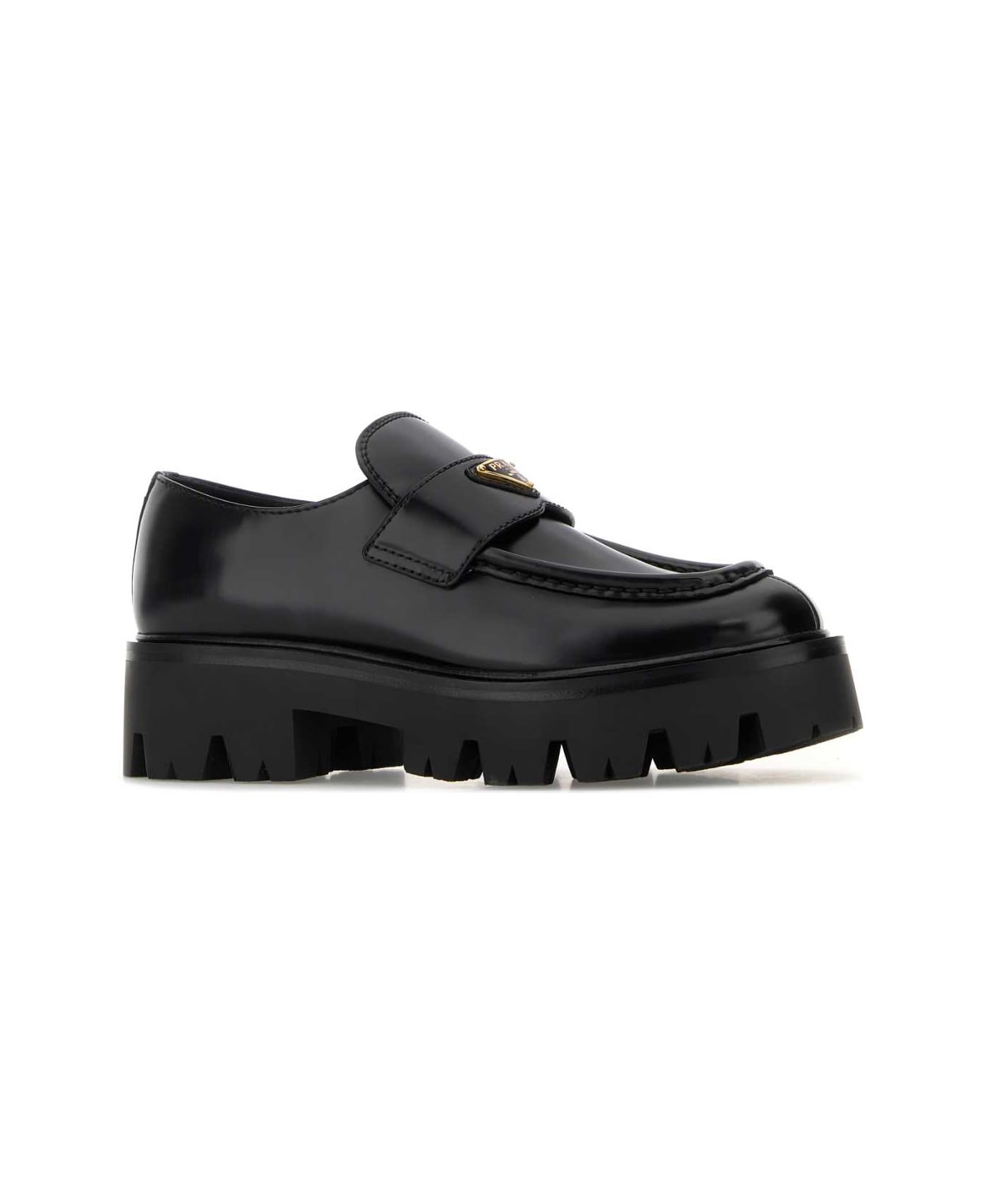 Prada Black Leather Loafers - NERO