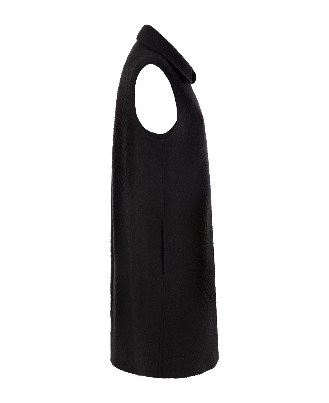 Fay 3 Ganci Lined Waistcoat - Black