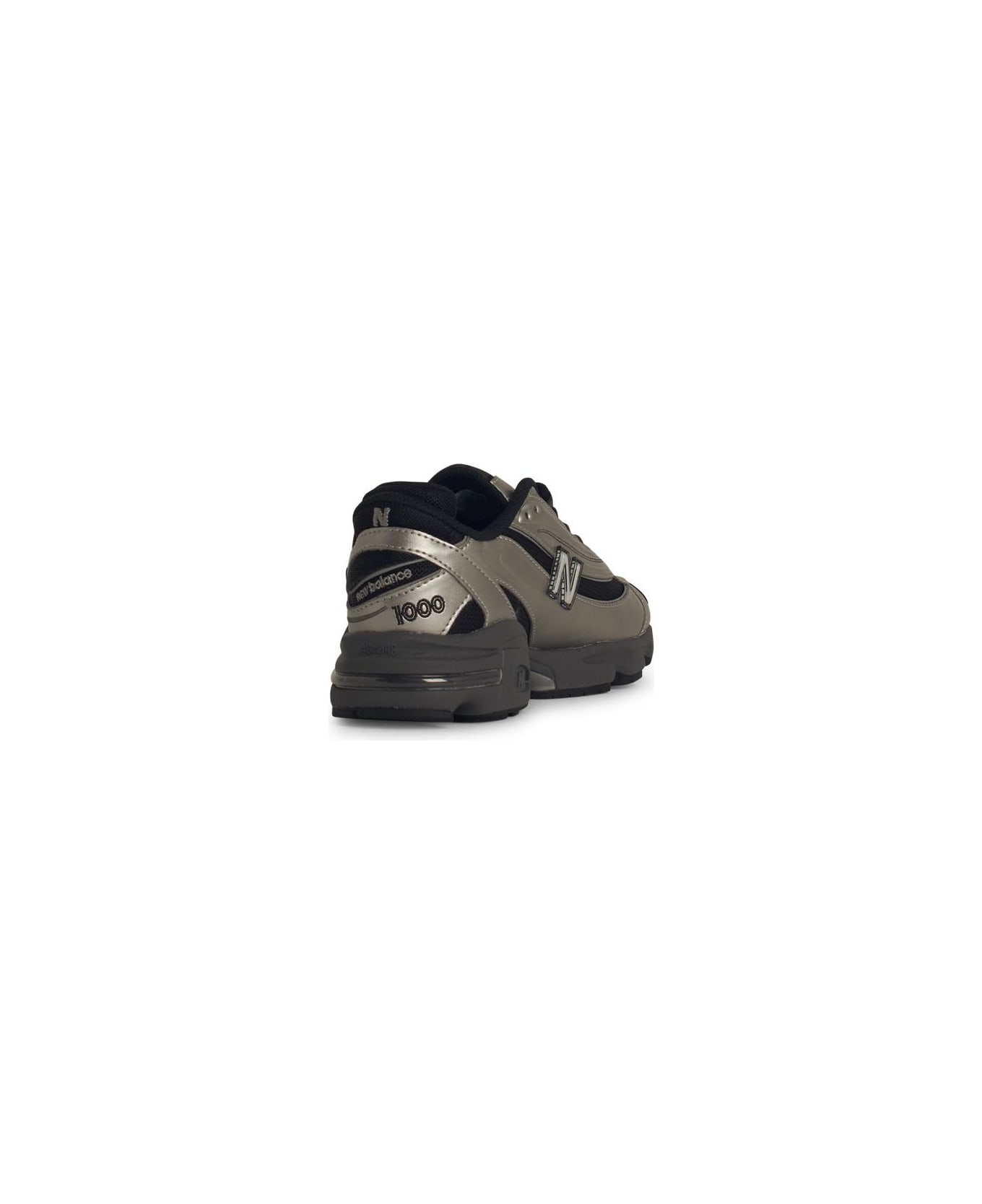 New Balance 
1000
 Silver Leather Blend Sneakers - Silver