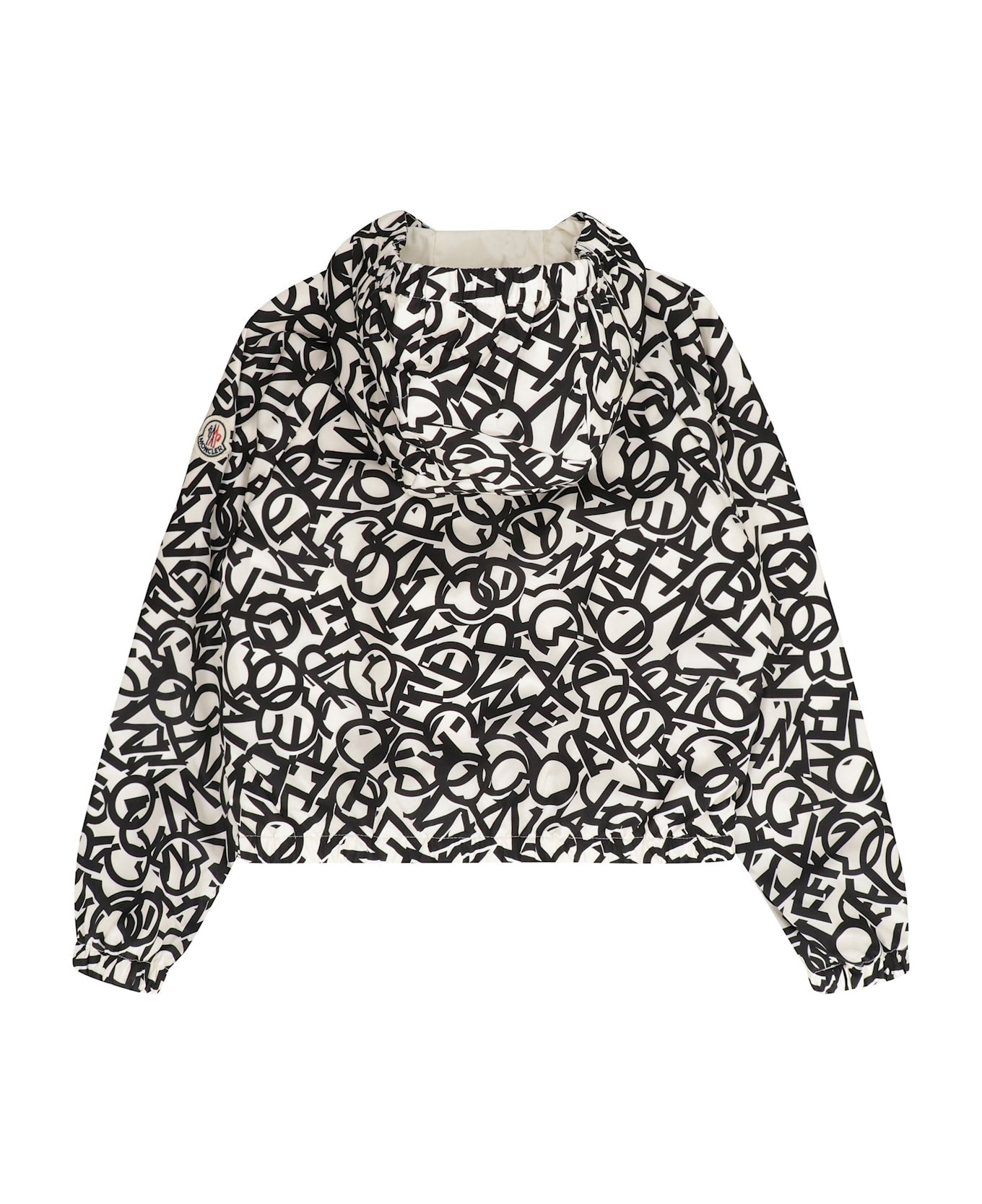 Moncler Maisha Hooded Techno Fabric Raincoat - White