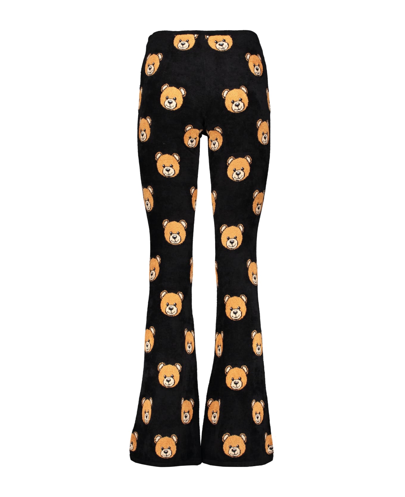 Moschino Knit Flared Trousers - black ボトムス
