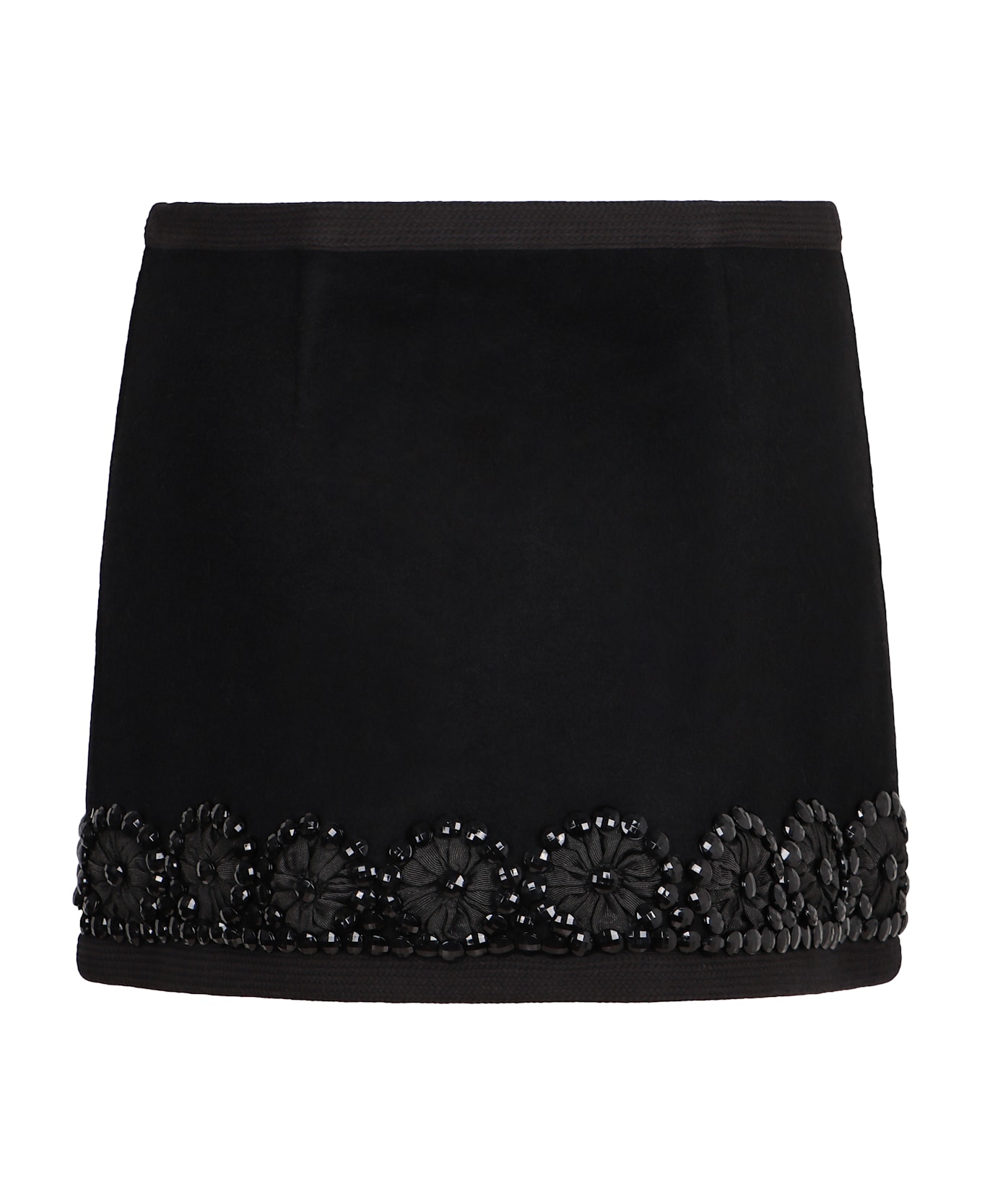 Parosh Skirt Made Of Wool - black