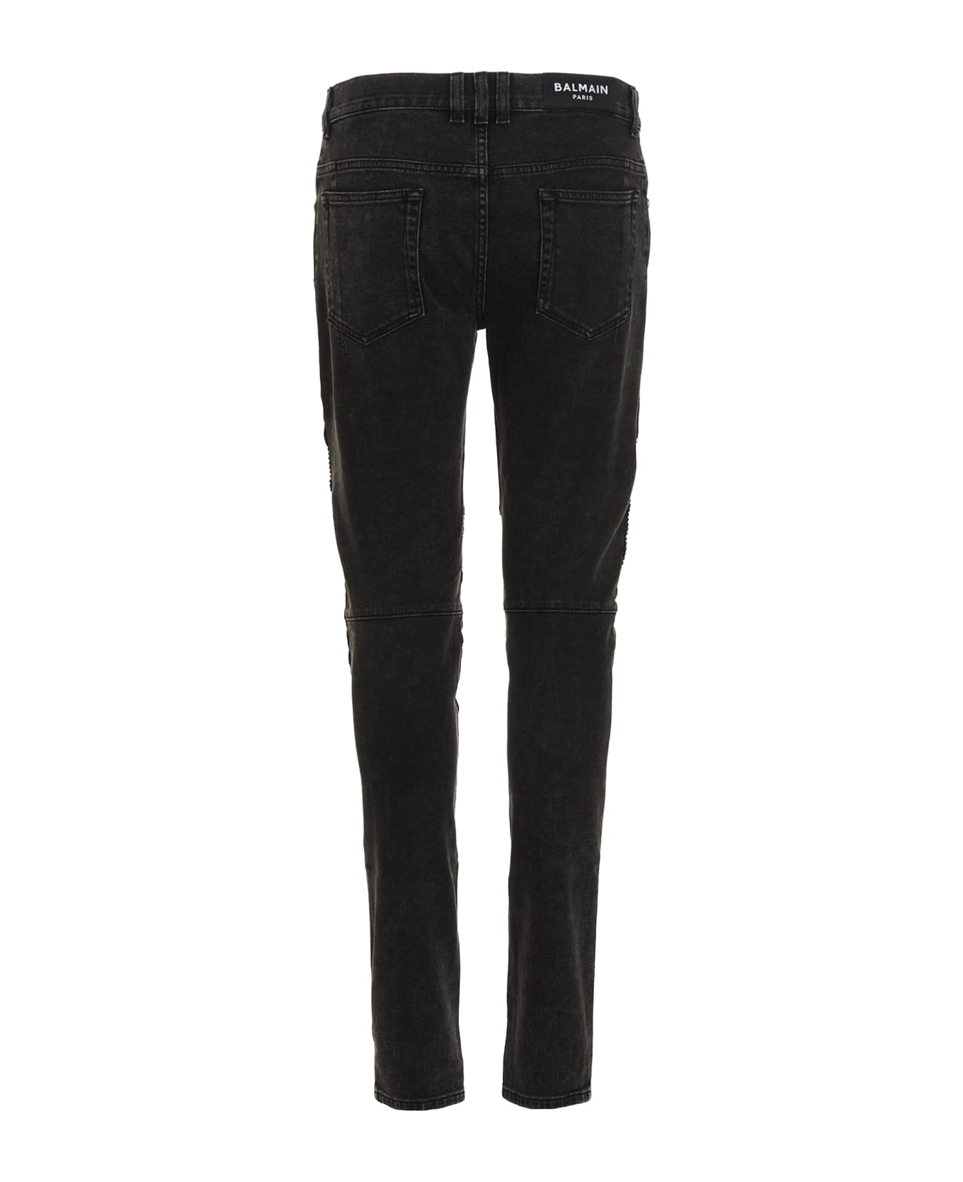 Balmain Zip Detail Jeans - Black  