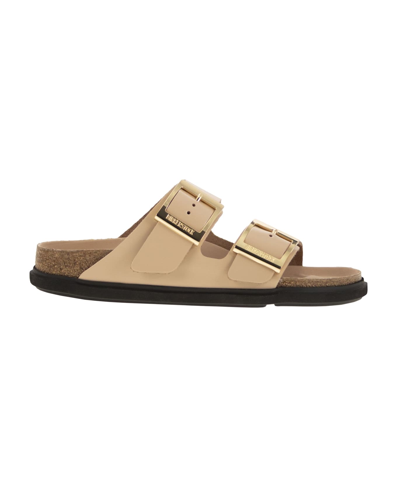 Birkenstock Arizona Db - Leather Slipper - Beige