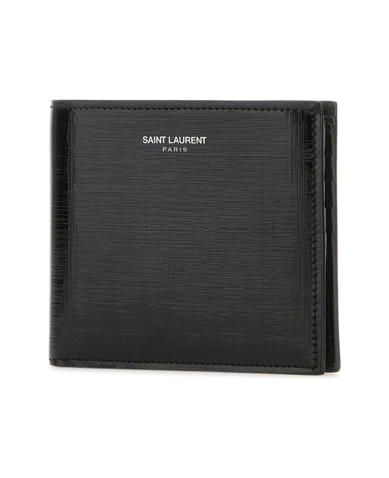 Saint Laurent Black Leather Wallet - NERONERO